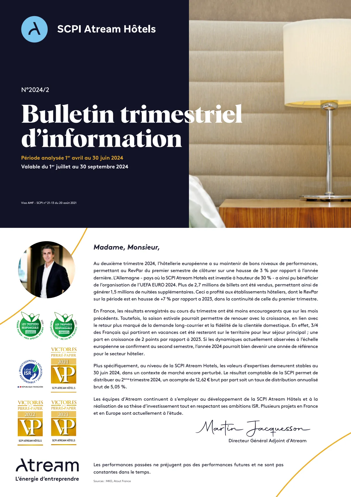 Bulletin trimestriel - 2ème trimestre 2024