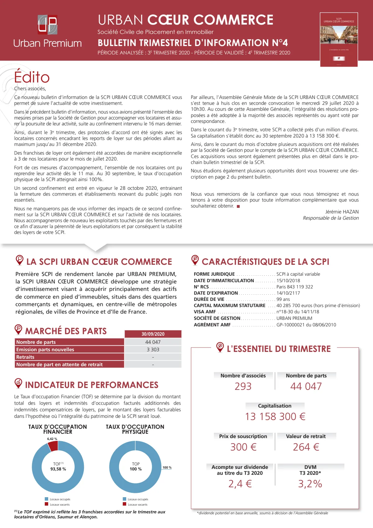 Bulletin trimestriel - 3ème trimestre 2020