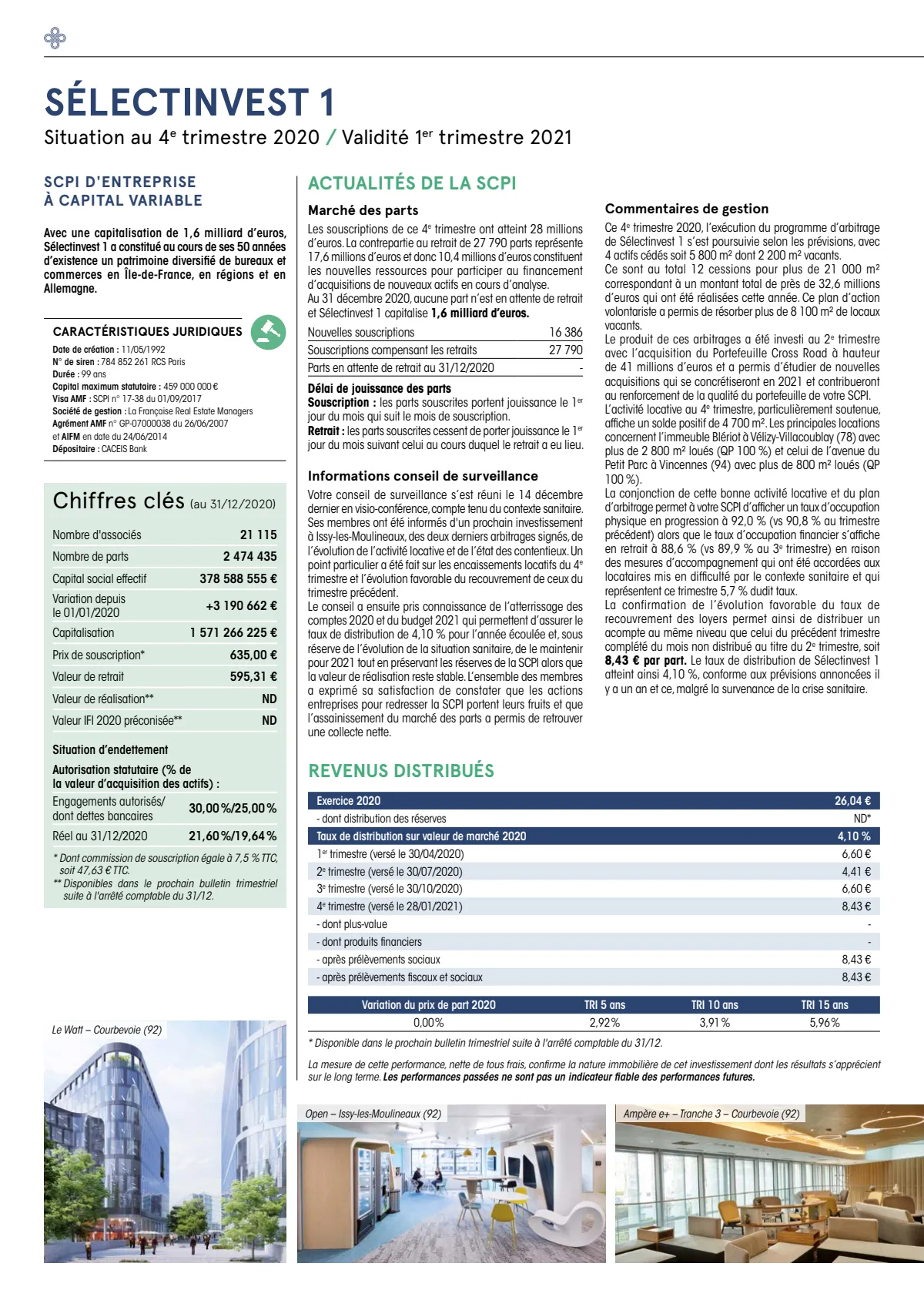 Bulletin trimestriel - 4ème trimestre 2020