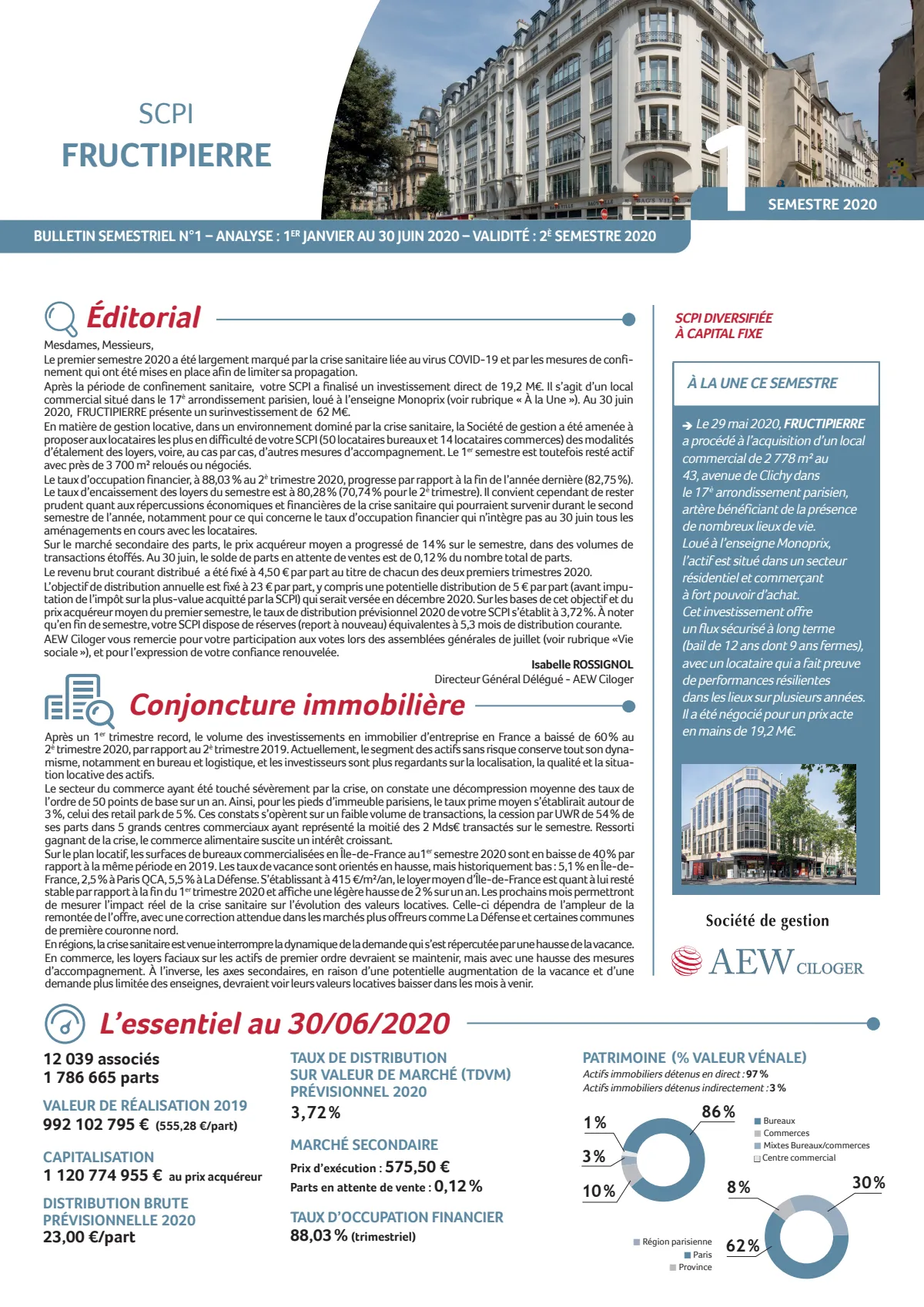 Bulletin trimestriel - 2ème trimestre 2020