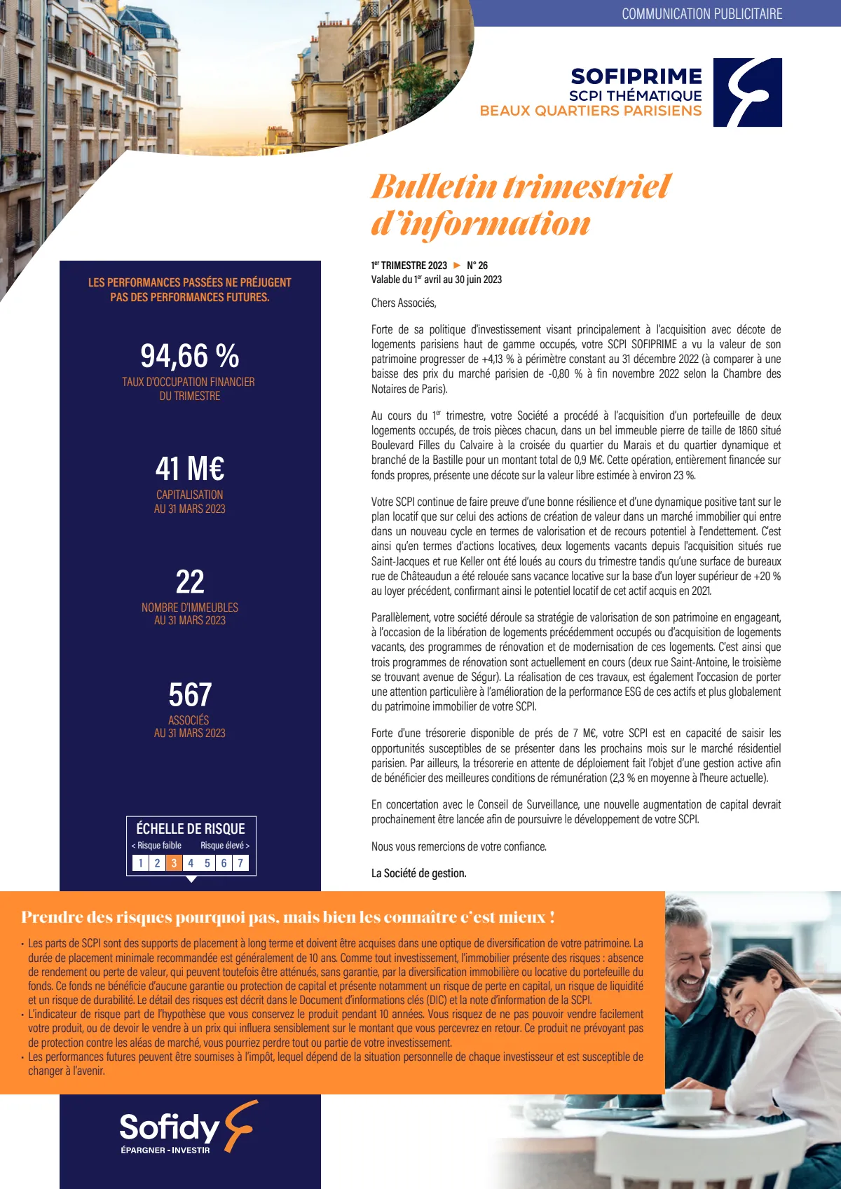 Bulletin trimestriel - 1er trimestre 2023