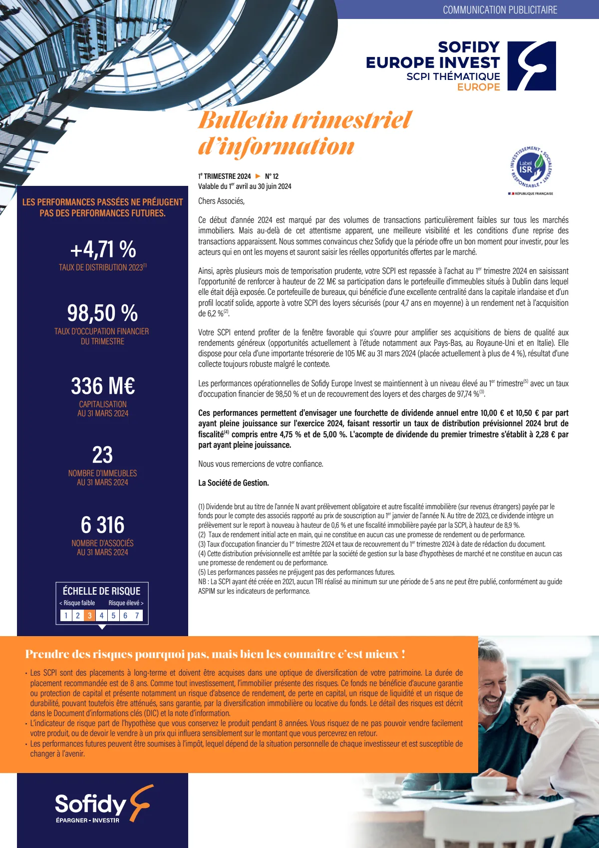 Bulletin trimestriel - 1er trimestre 2024