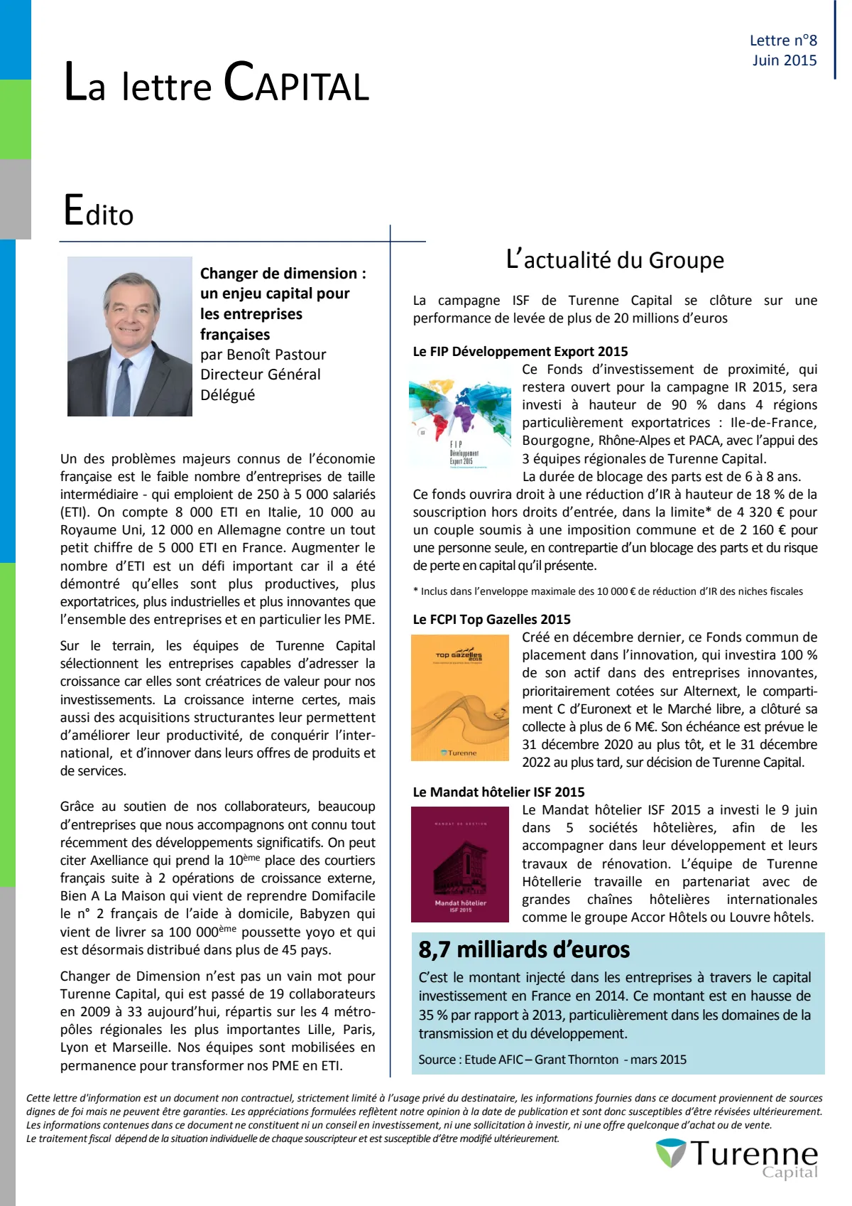 La Lettre Capital n°8 - juin 2015