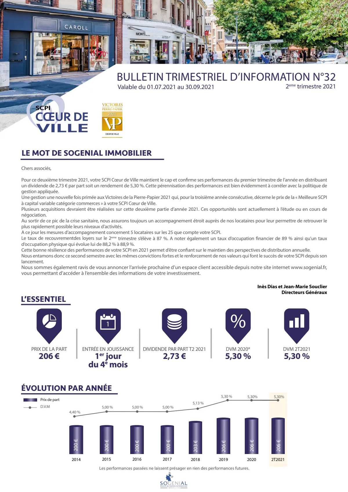 Bulletin trimestriel - 2ème trimestre 2021