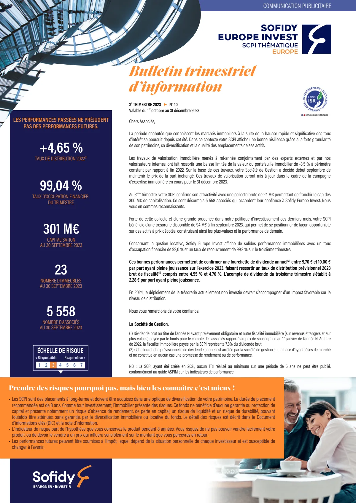 Bulletin trimestriel - 3ème trimestre 2023