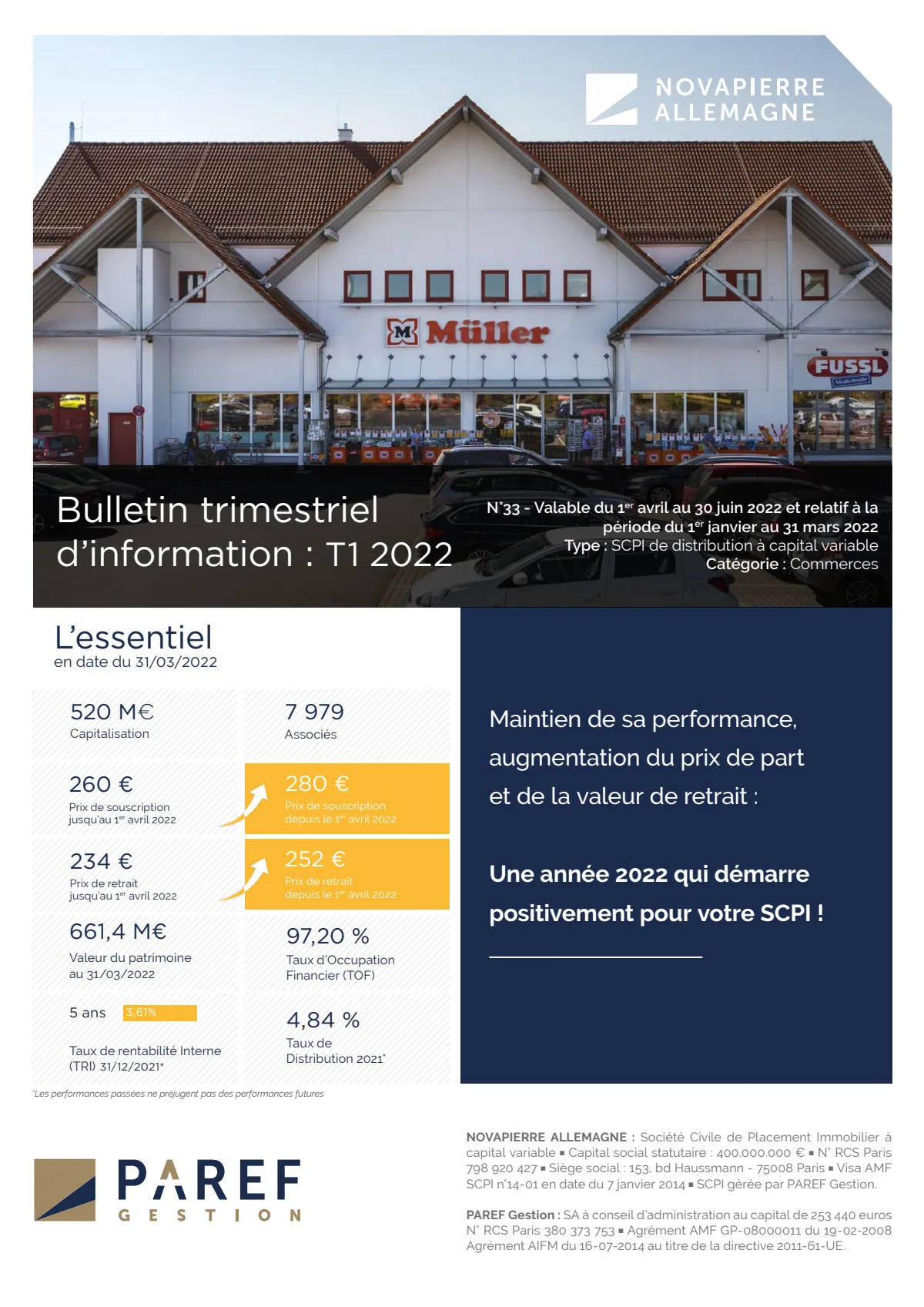 Bulletin trimestriel - 1er trimestre 2022