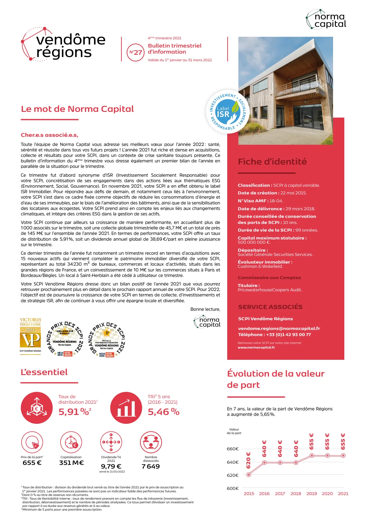 Bulletin trimestriel - 4ème trimestre 2021