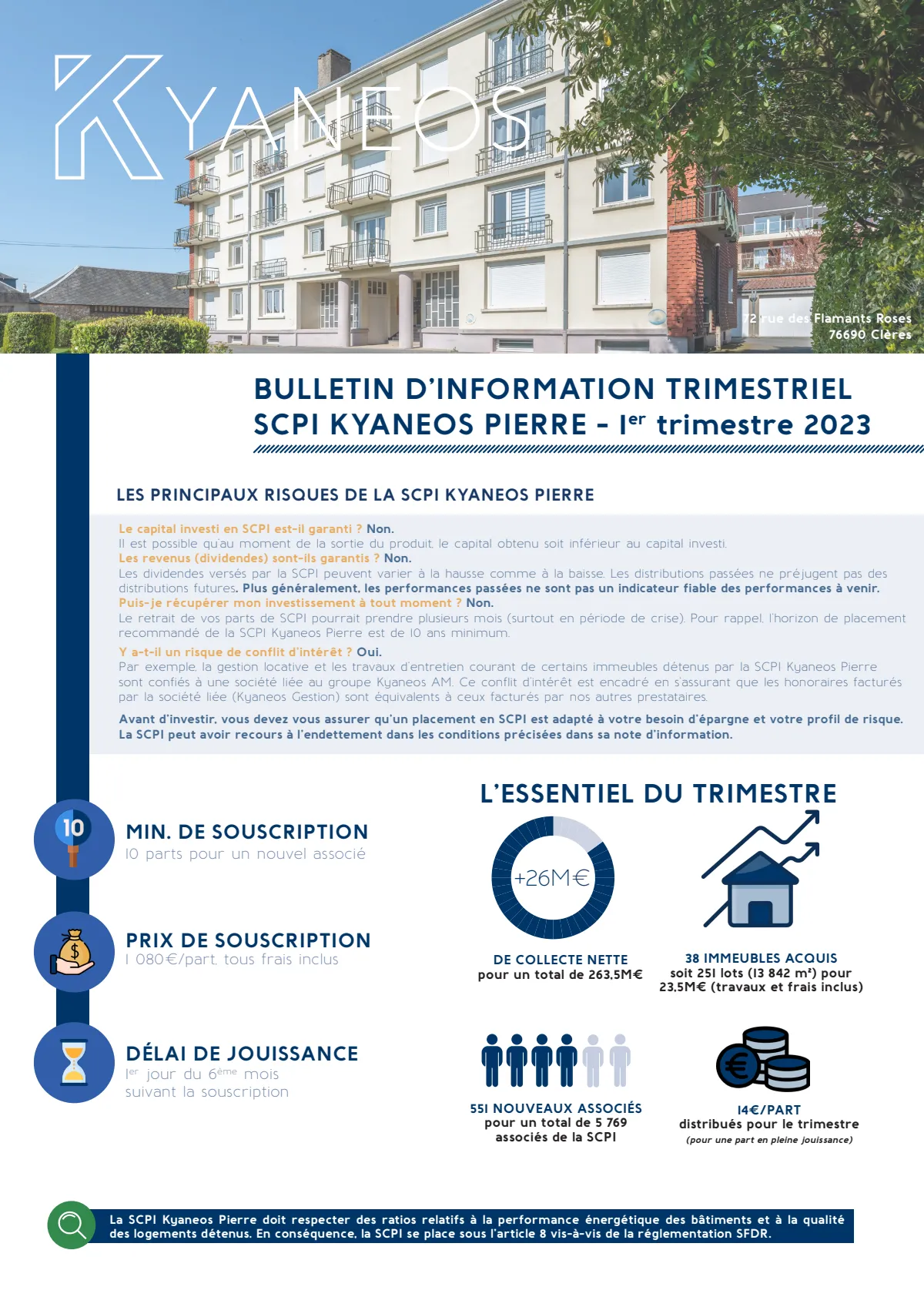 Bulletin trimestriel - 1er trimestre 2023