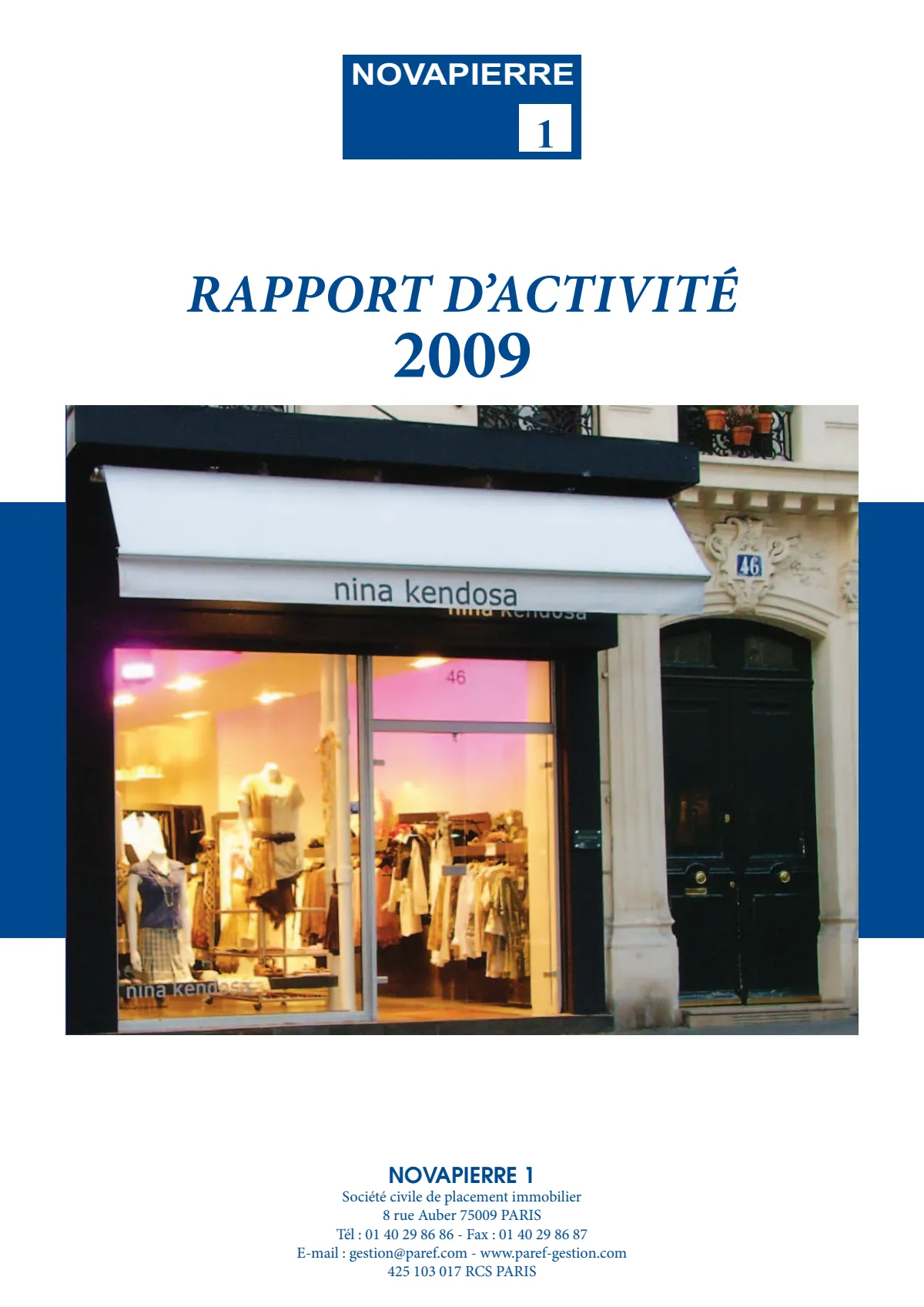 Rapport annuel - 2009