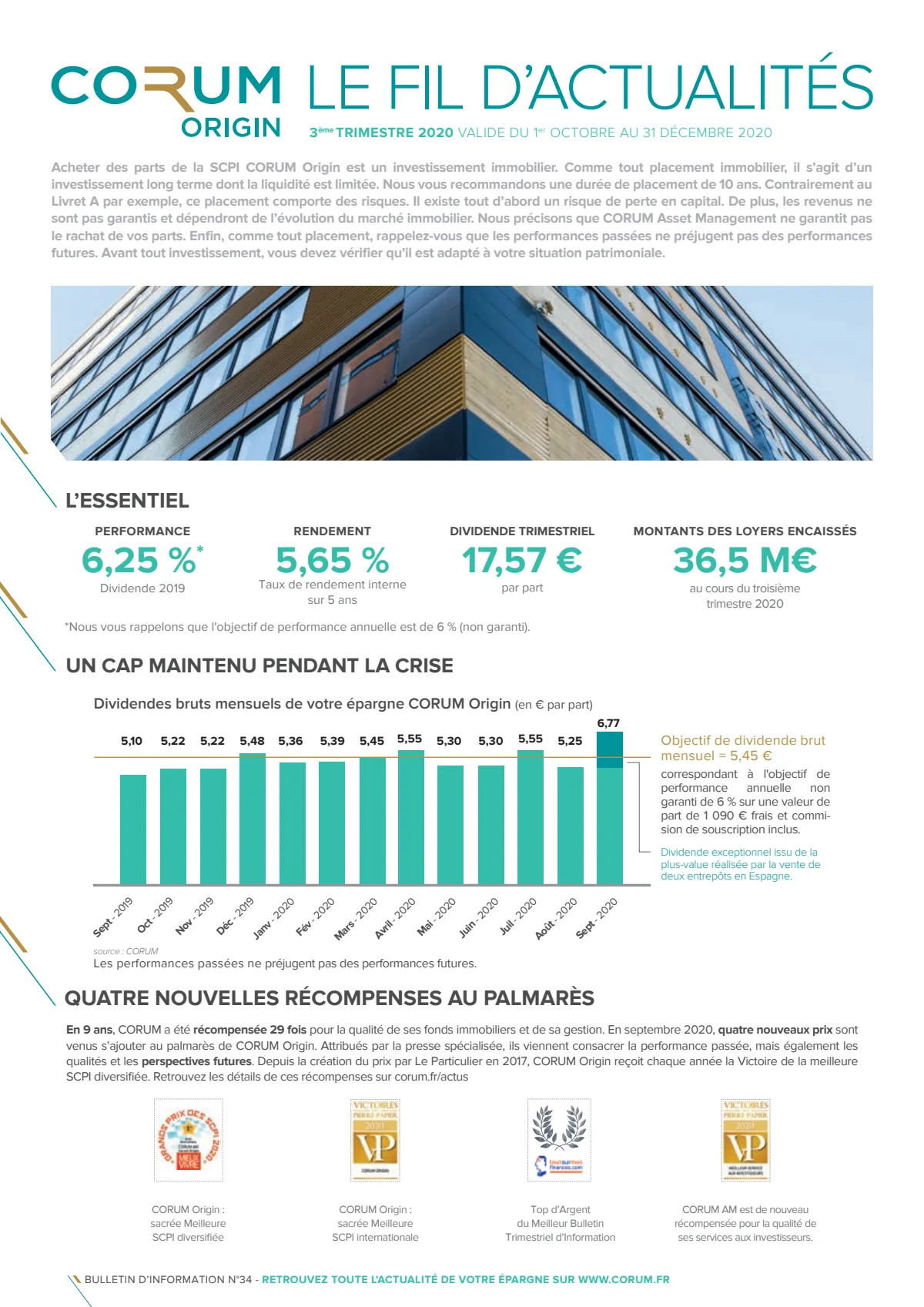 Bulletin trimestriel - 3ème trimestre 2020