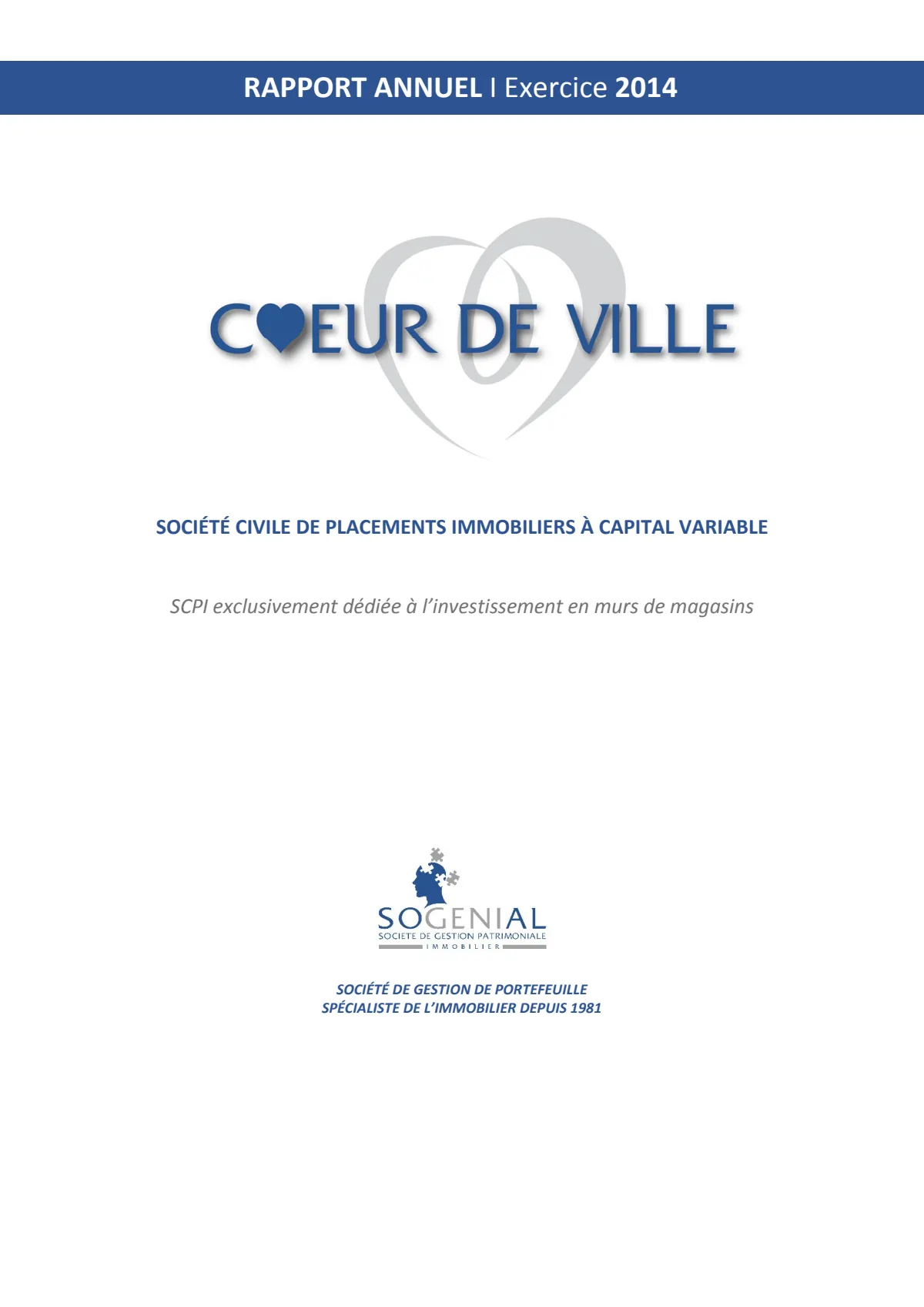 Rapport annuel - 2014