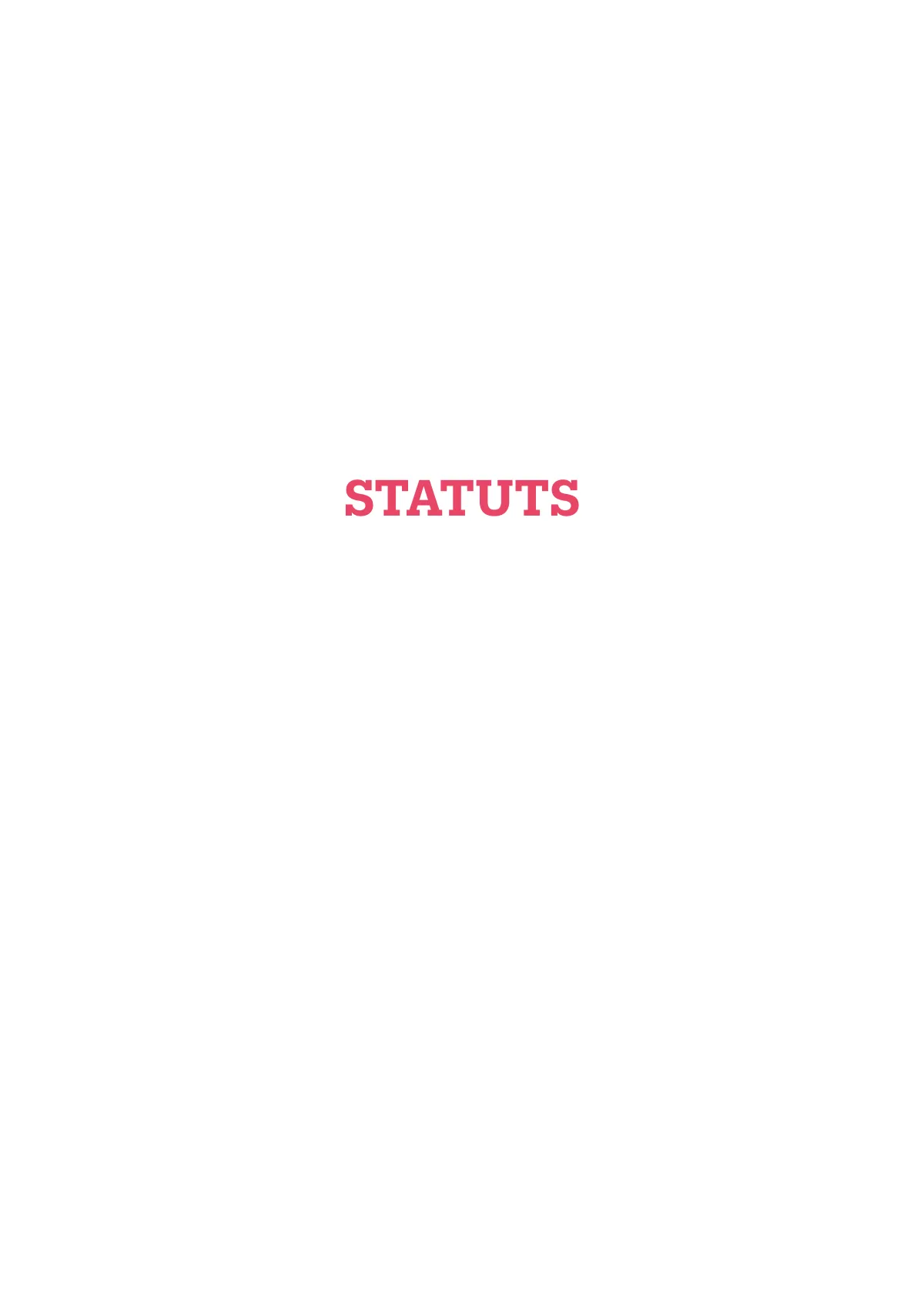 Statuts - 2022