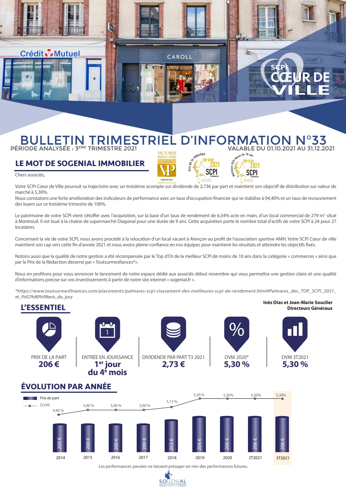 Bulletin trimestriel - 3ème trimestre 2021