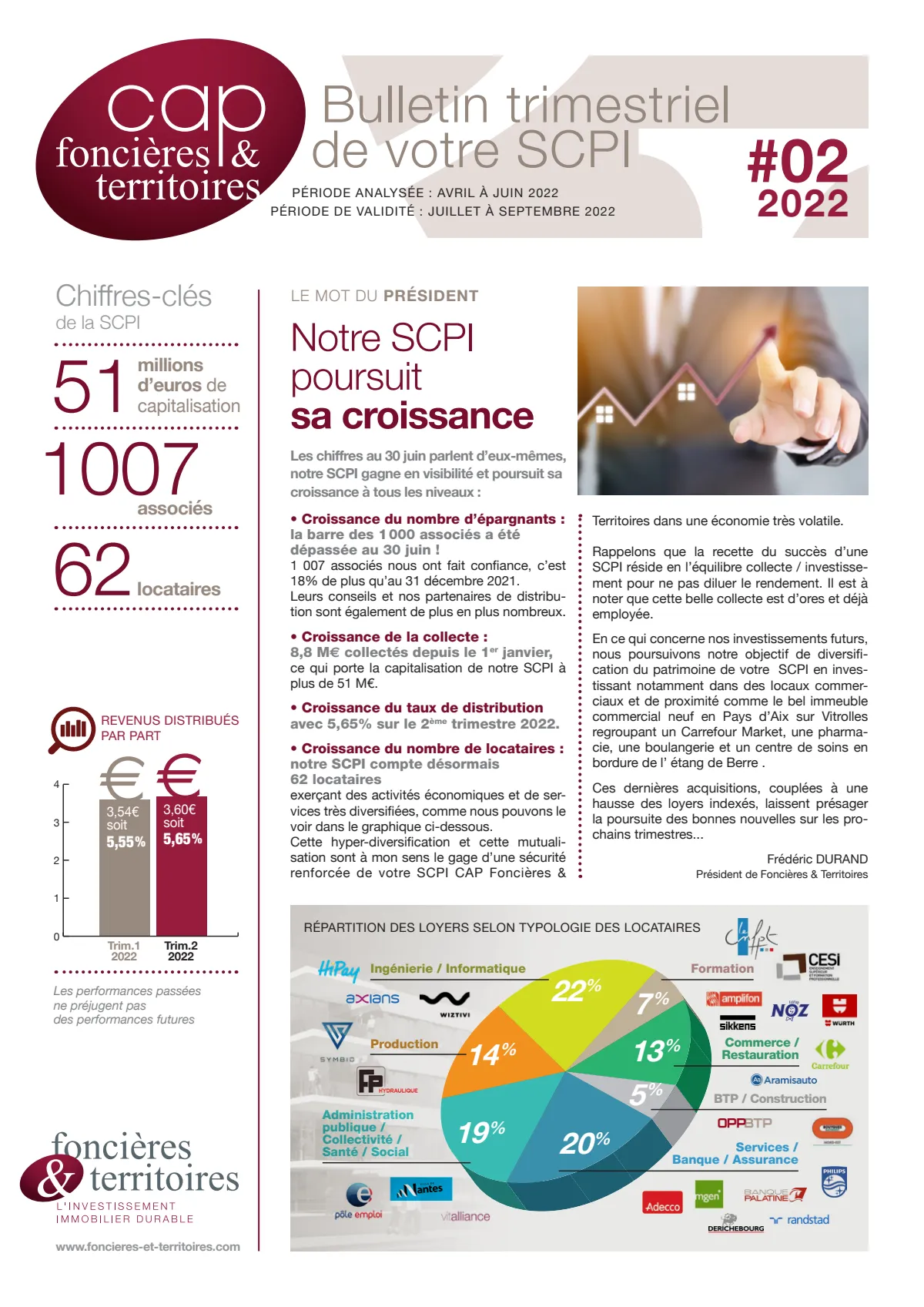 Bulletin trimestriel - 2ème trimestre 2022