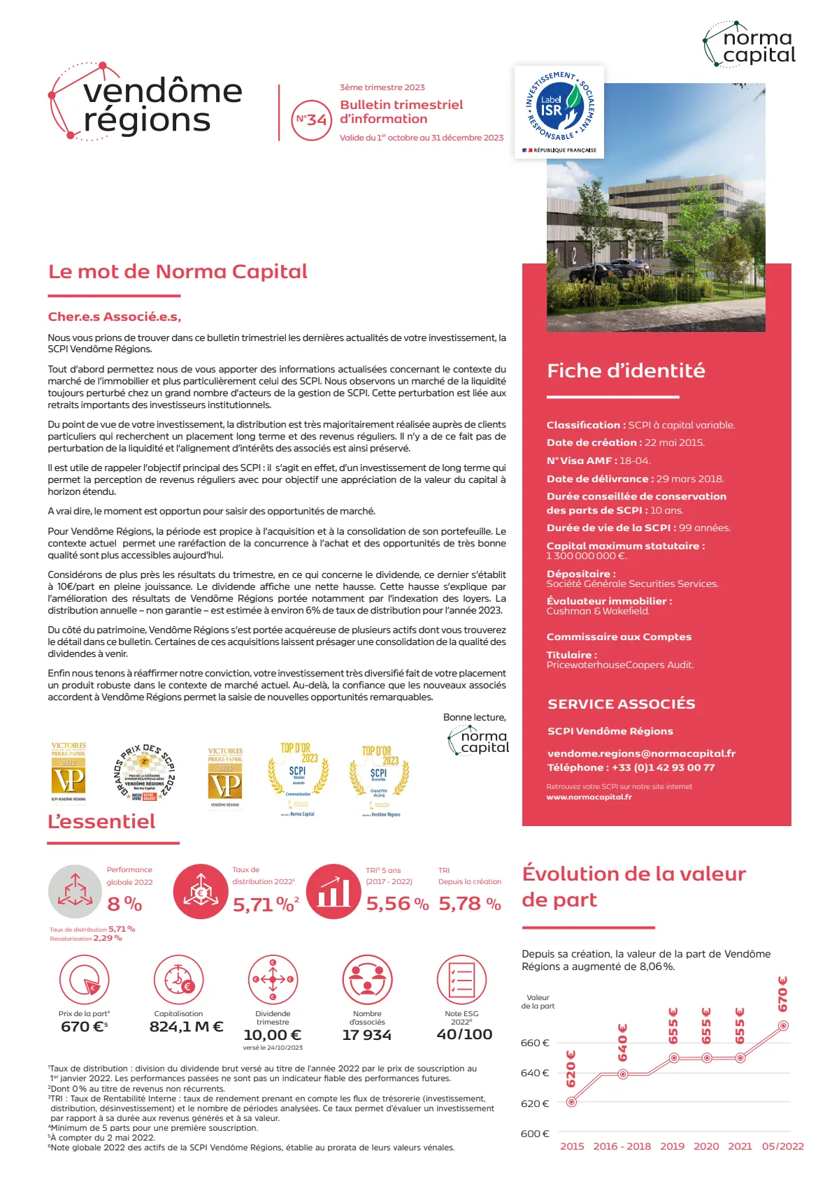 Bulletin trimestriel - 3ème trimestre 2023