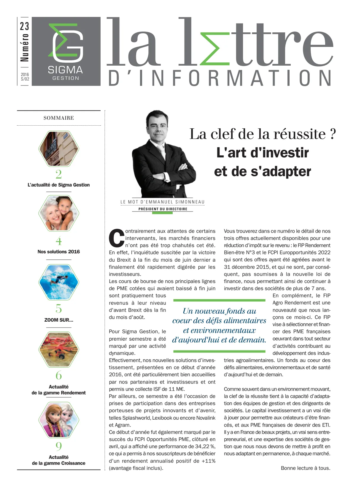 Lettre d'information n°23