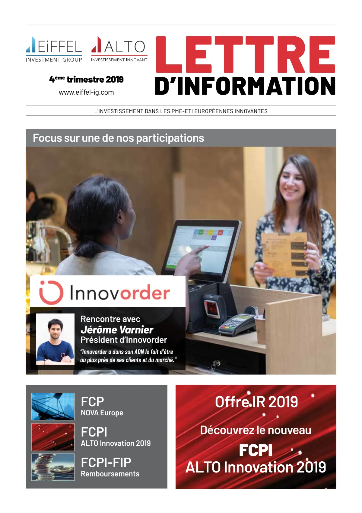 Lettre d'information 2019 - 4ème trimestre