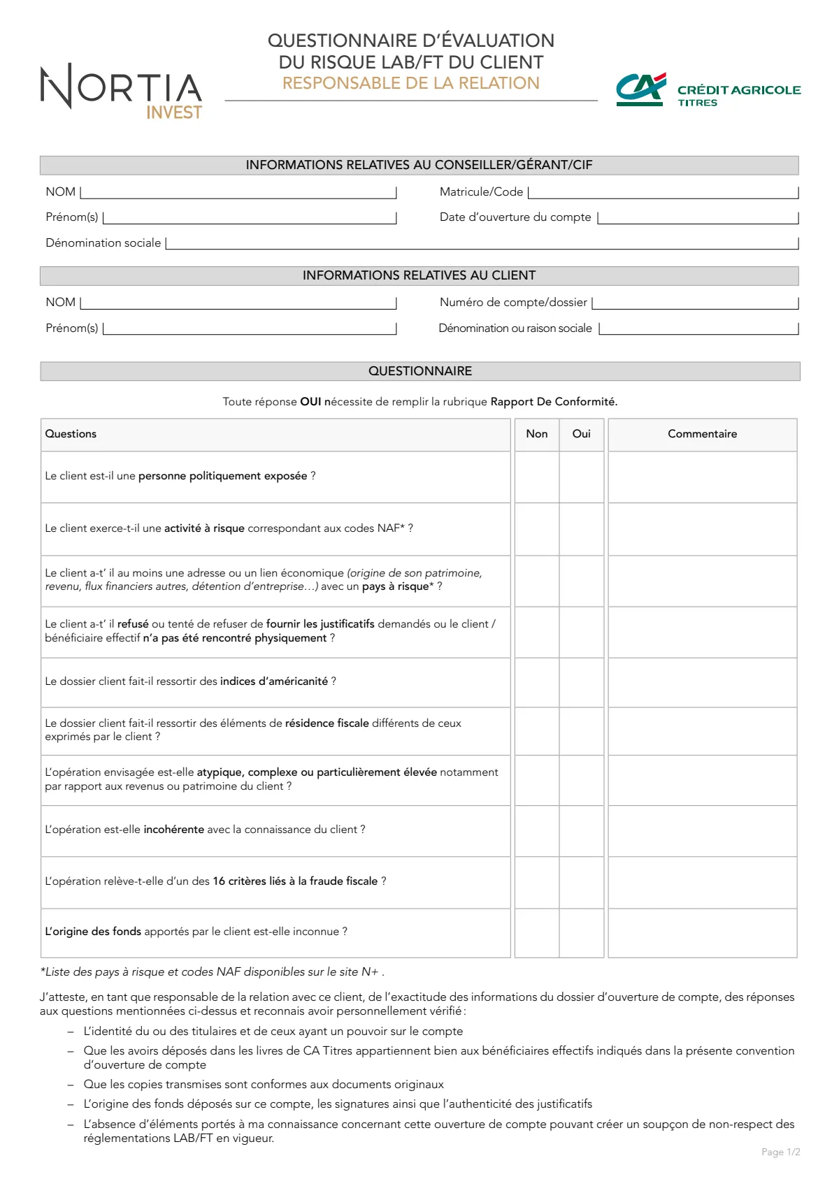 Questionnaire LAB-FT