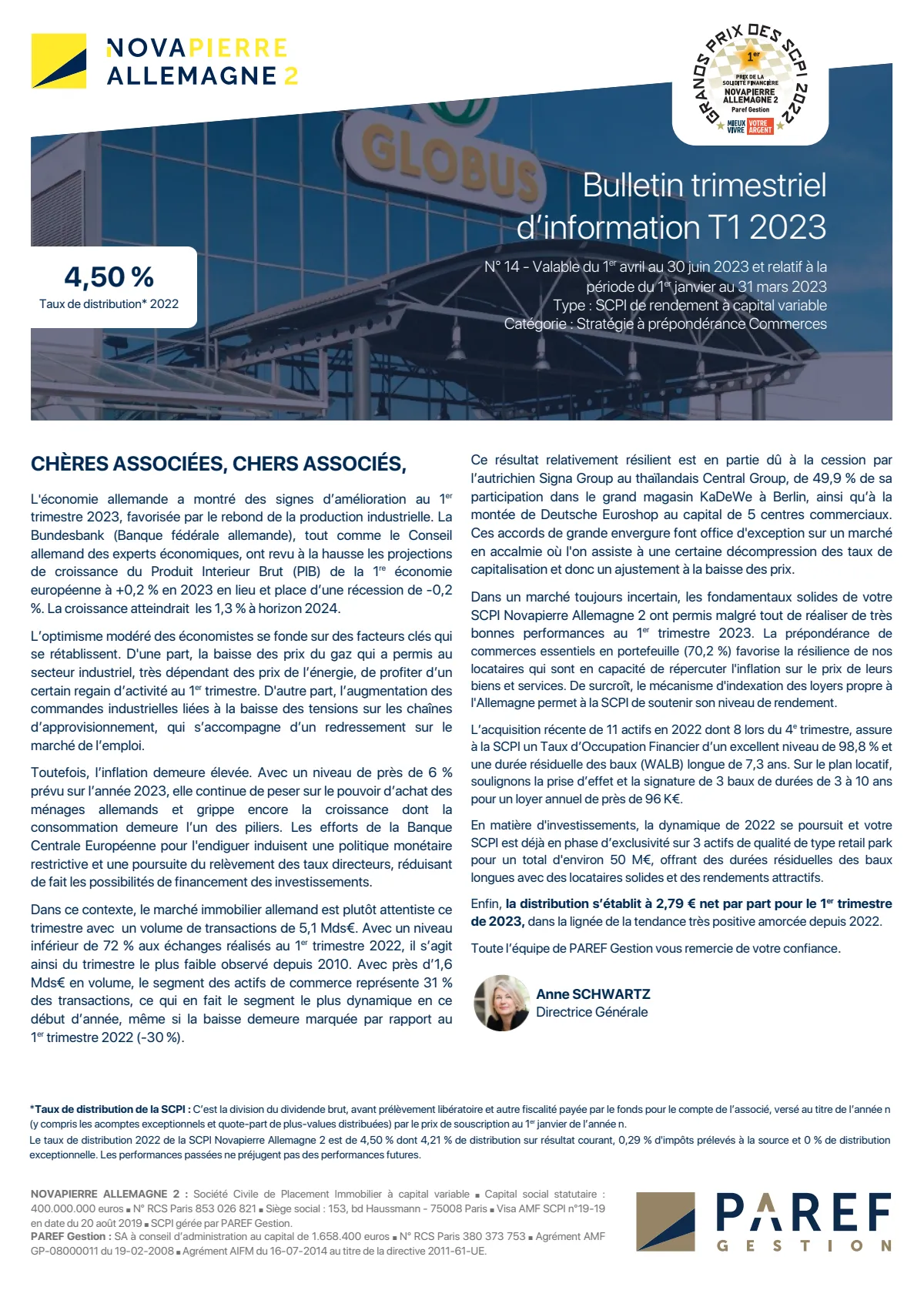 Bulletin trimestriel - 4ème trimestre 2023