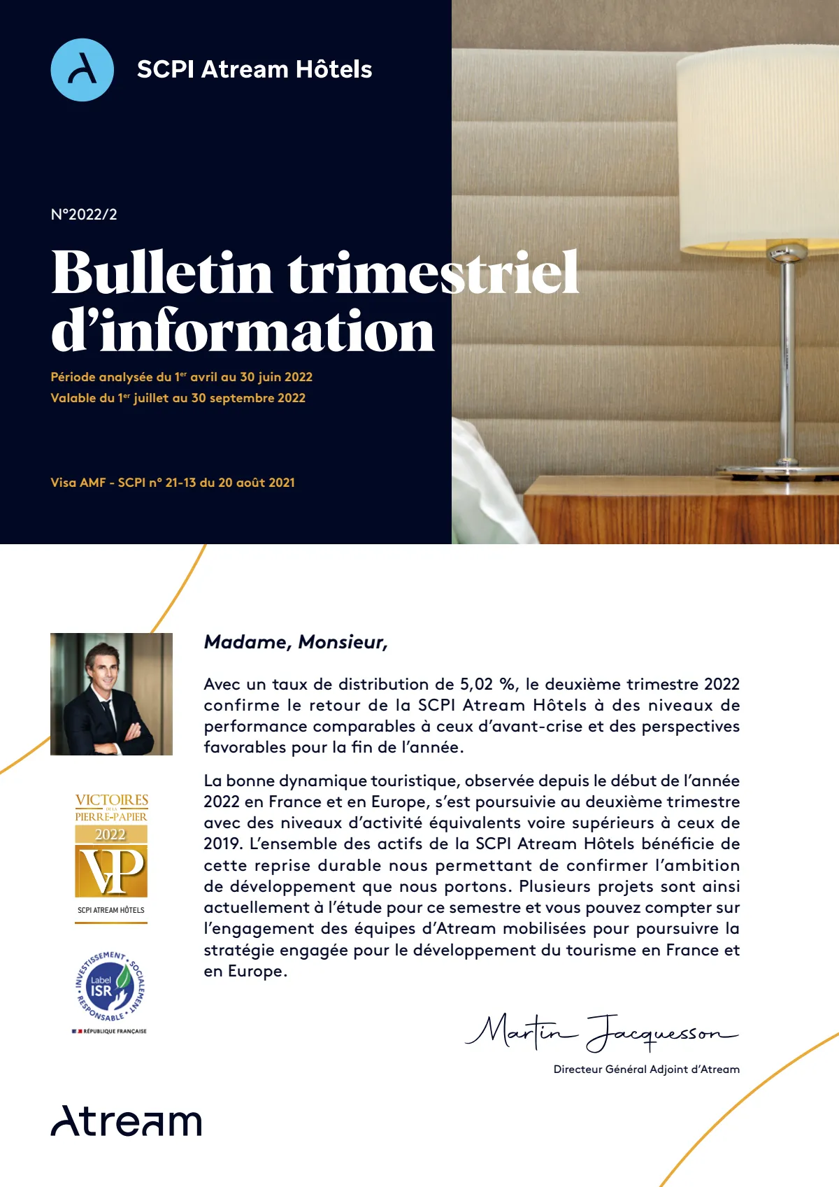 Bulletin trimestriel - 2ème trimestre 2022