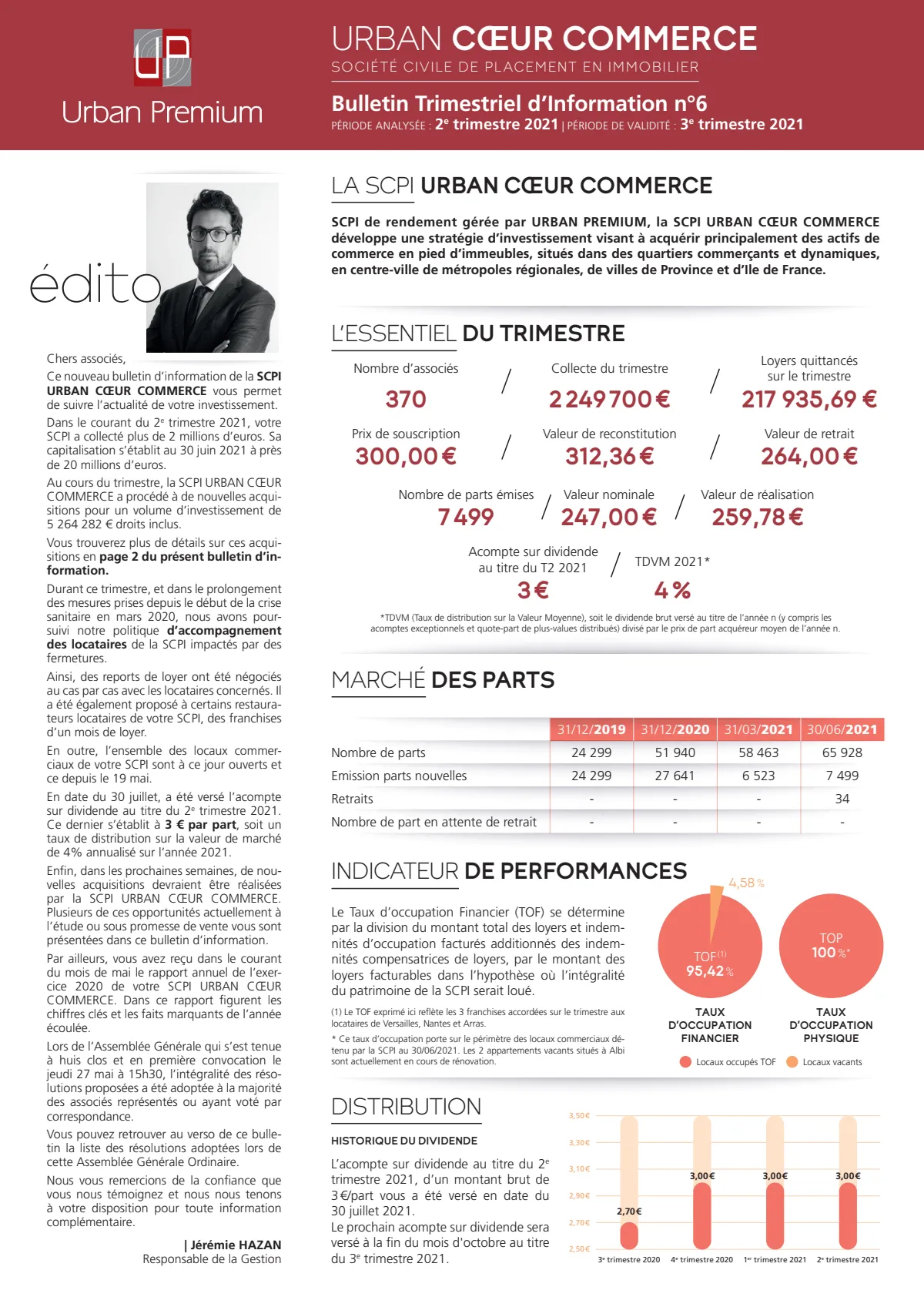 Bulletin trimestriel - 2ème trimestre 2021