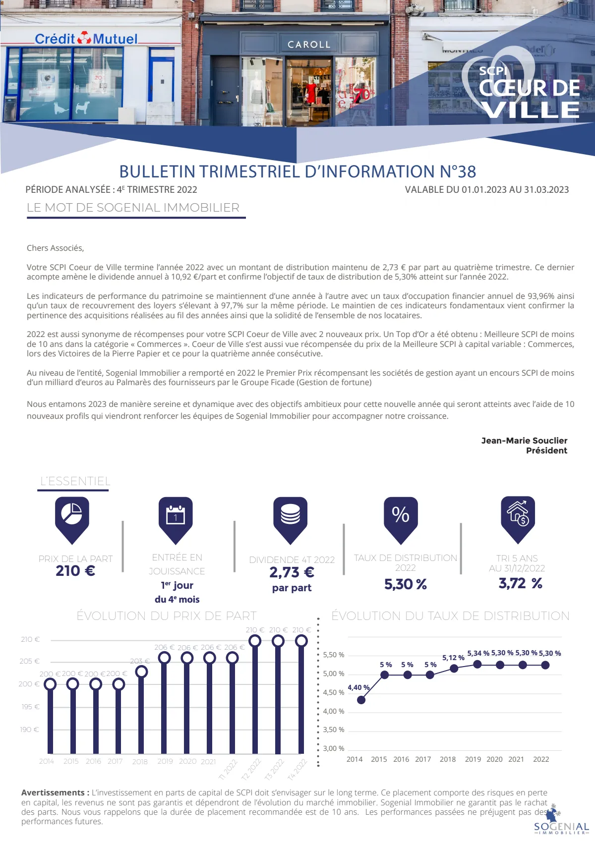 Bulletin trimestriel - 4ème trimestre 2022