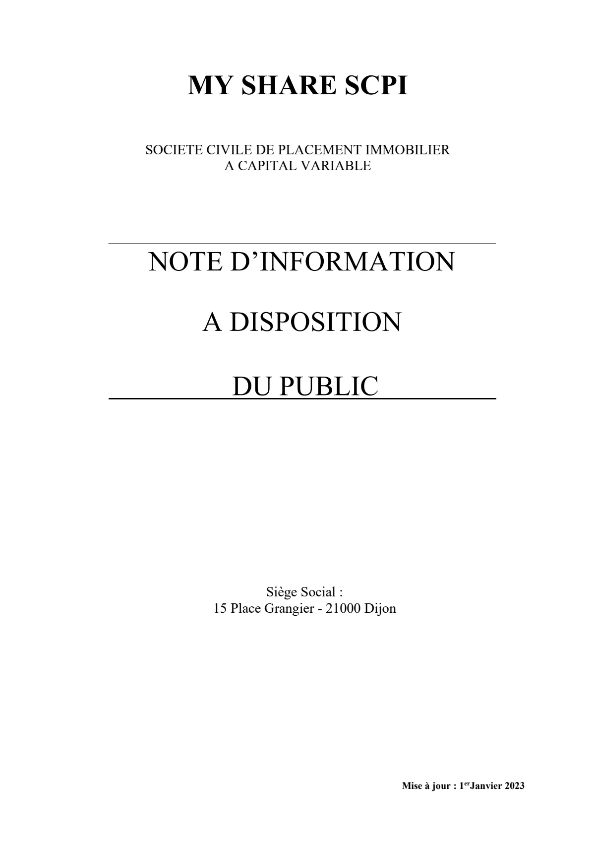 Note d'information - 2023