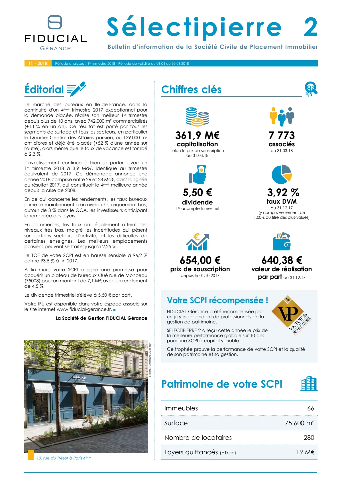 Bulletin trimestriel - 1er trimestre 2018