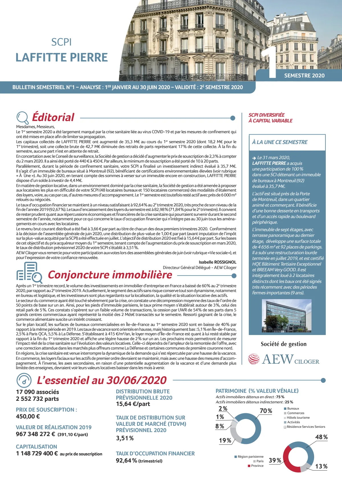 Bulletin trimestriel - 2ème trimestre 2020