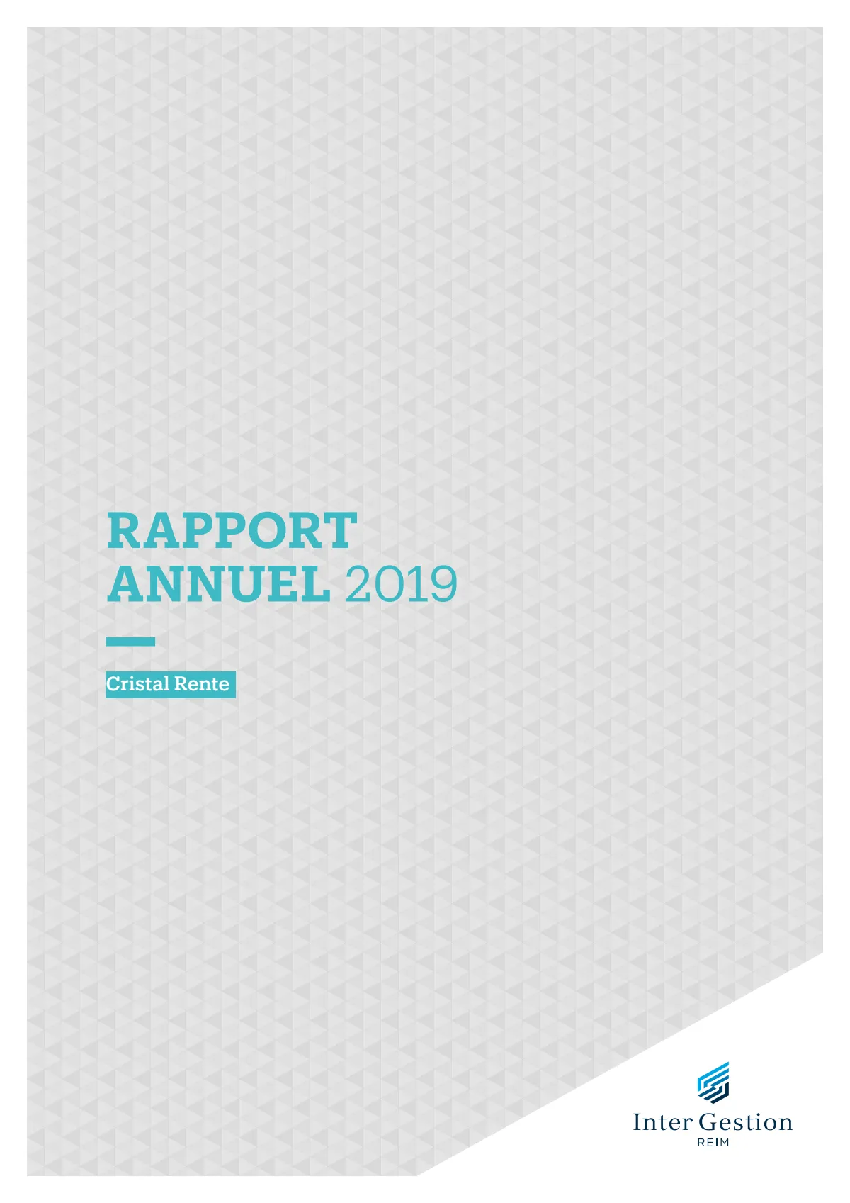 Rapport annuel - 2019