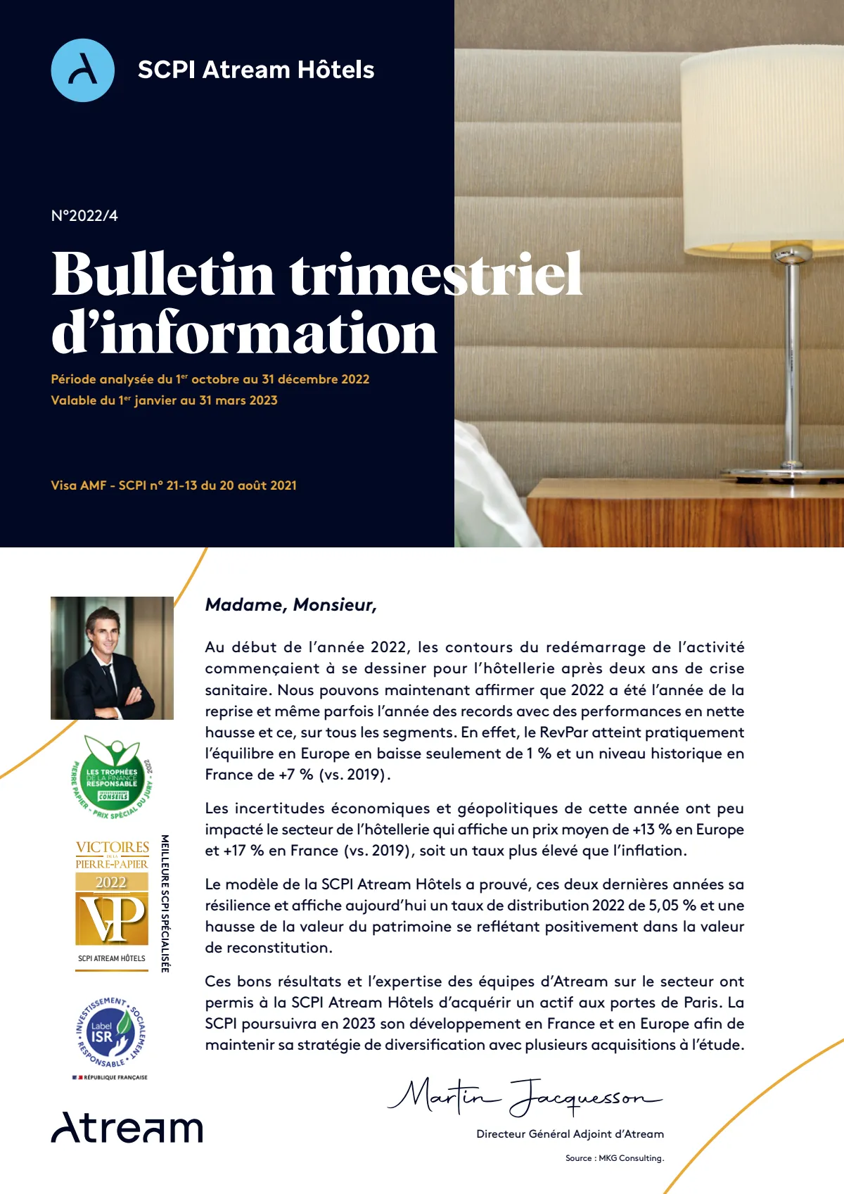 Bulletin trimestriel - 4ème trimestre 2022