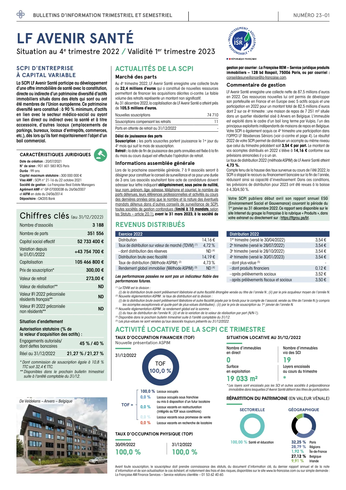 Bulletin trimestriel - 4ème trimestre 2022