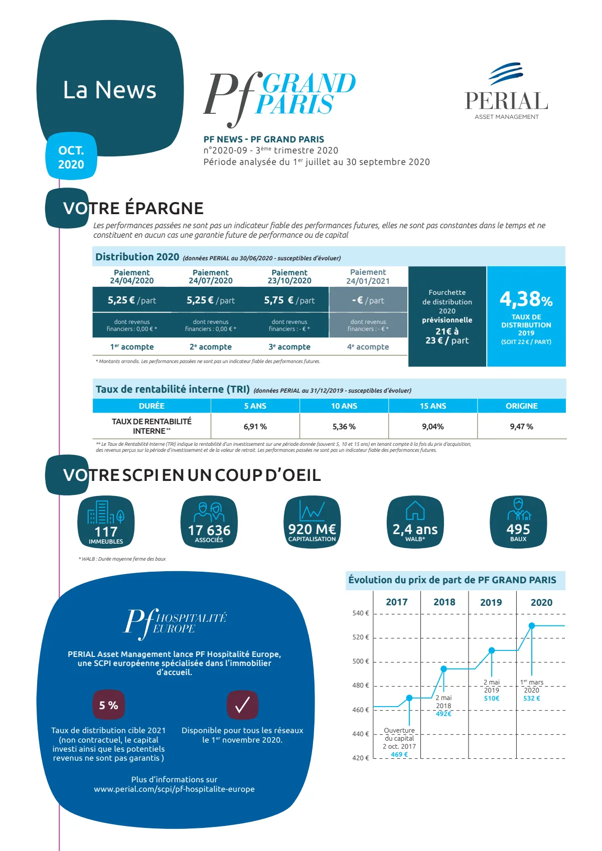 Bulletin trimestriel - 3ème trimestre 2020