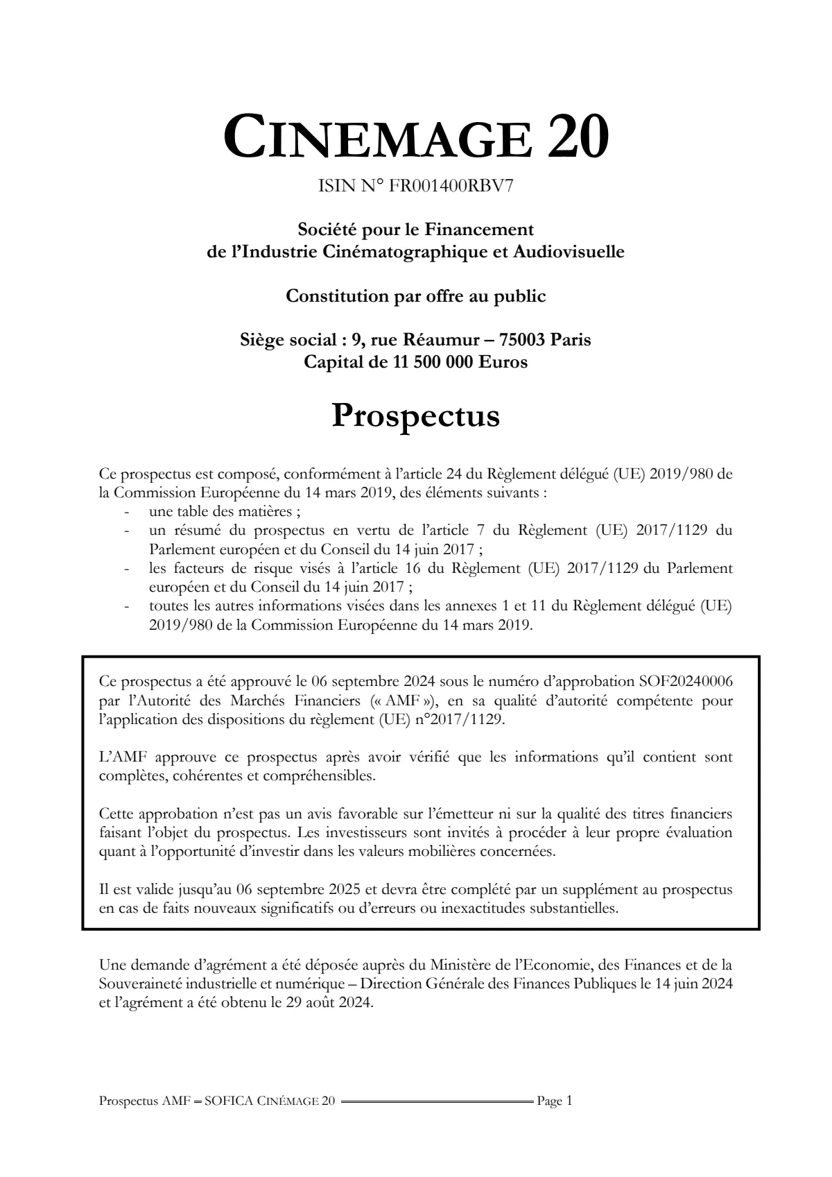 Prospectus Complet