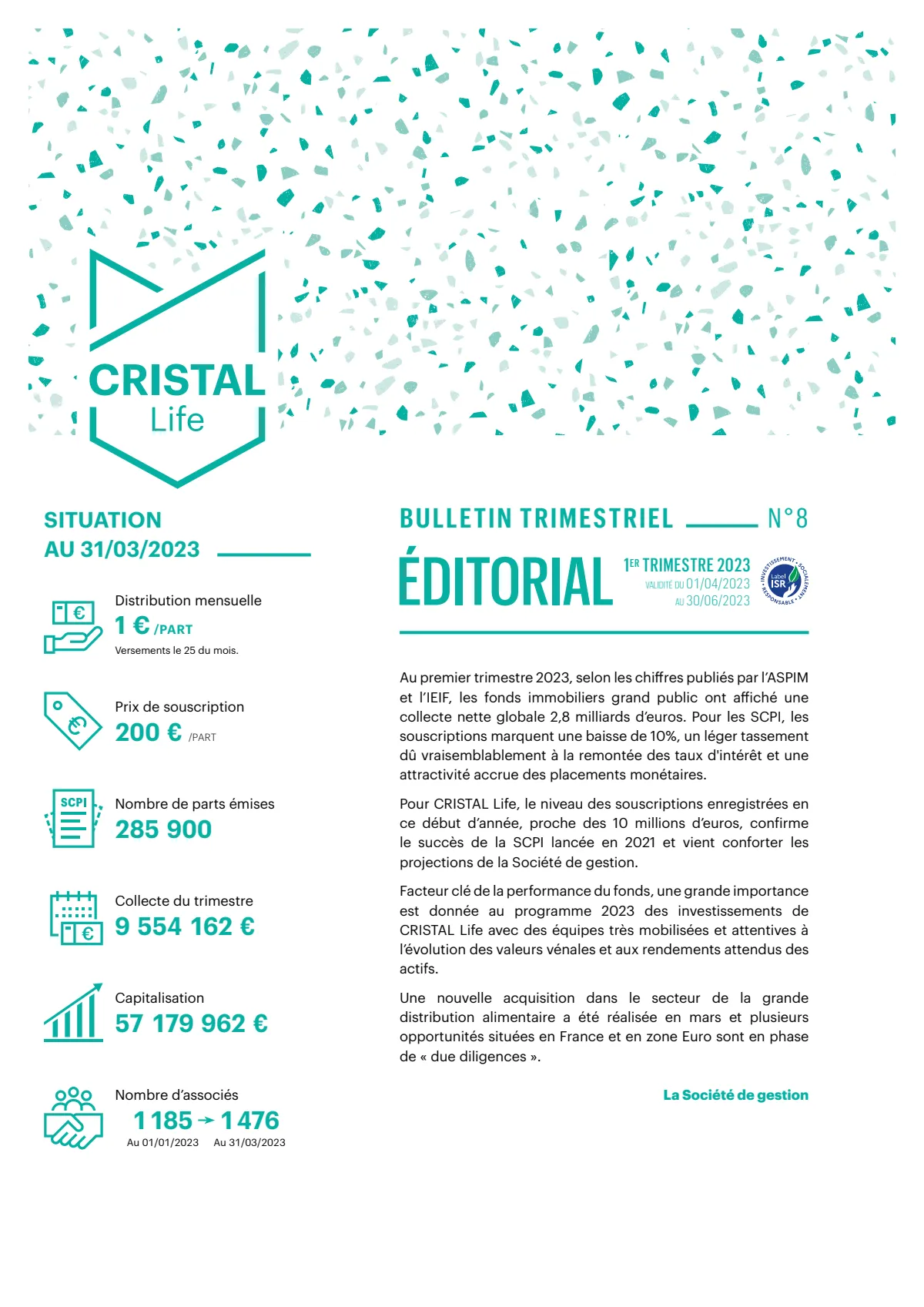 Bulletin trimestriel - 1er trimestre 2023