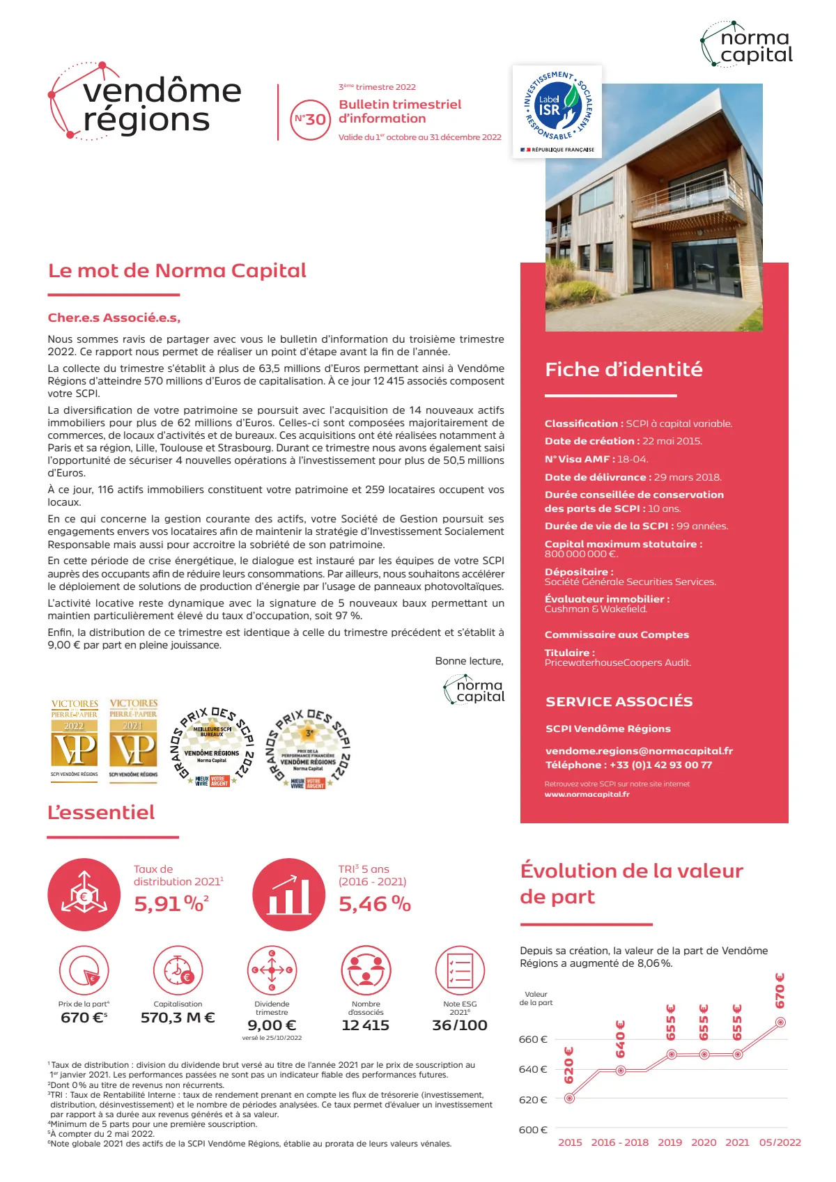 Bulletin trimestriel - 3ème trimestre 2022