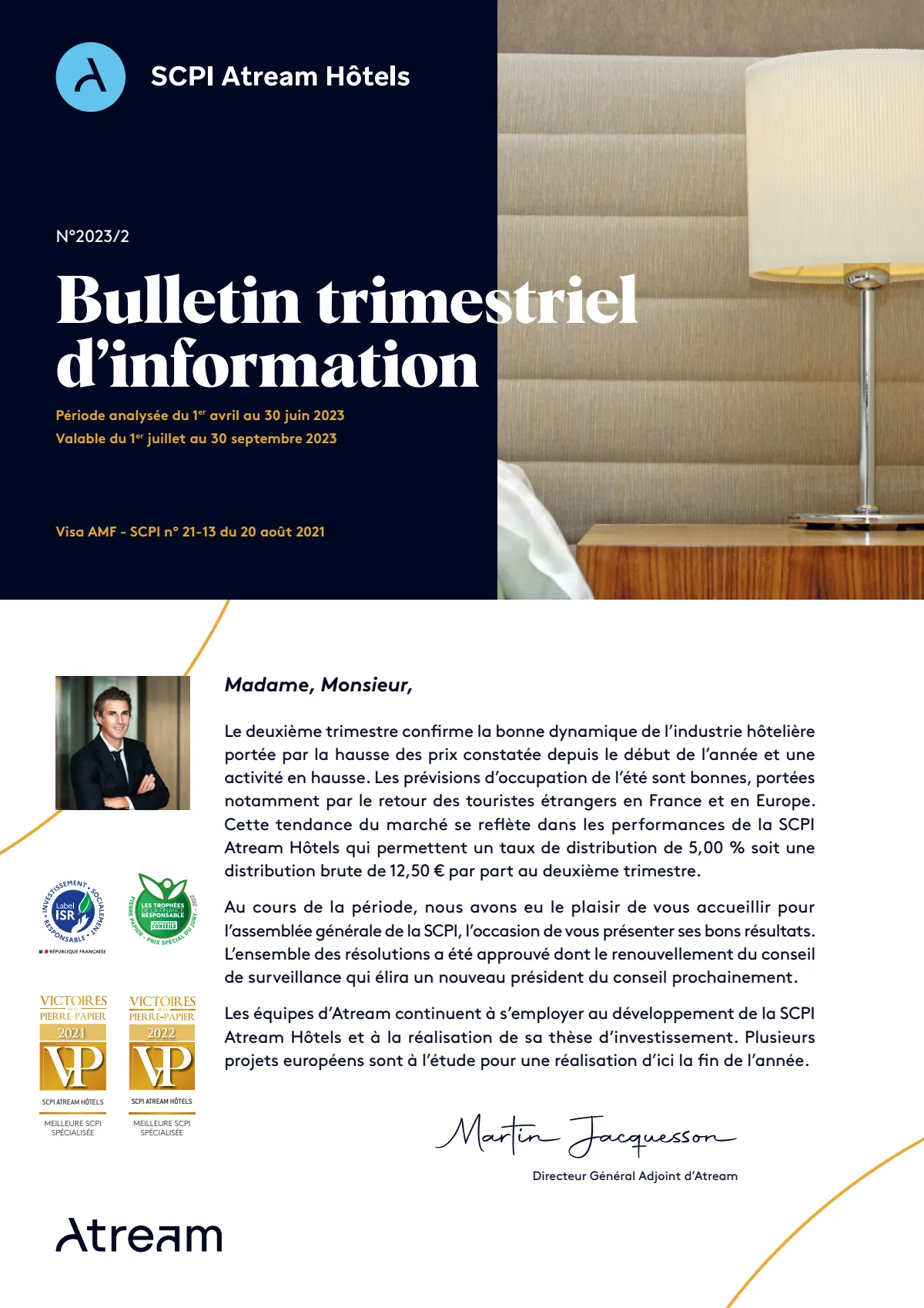 Bulletin trimestriel - 2ème trimestre 2023