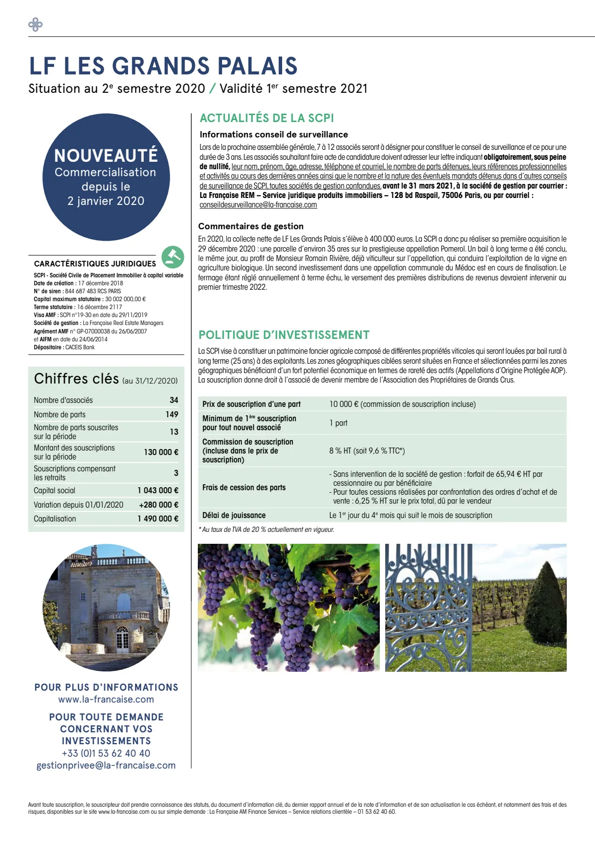 Bulletin trimestriel - 1er trimestre 2021