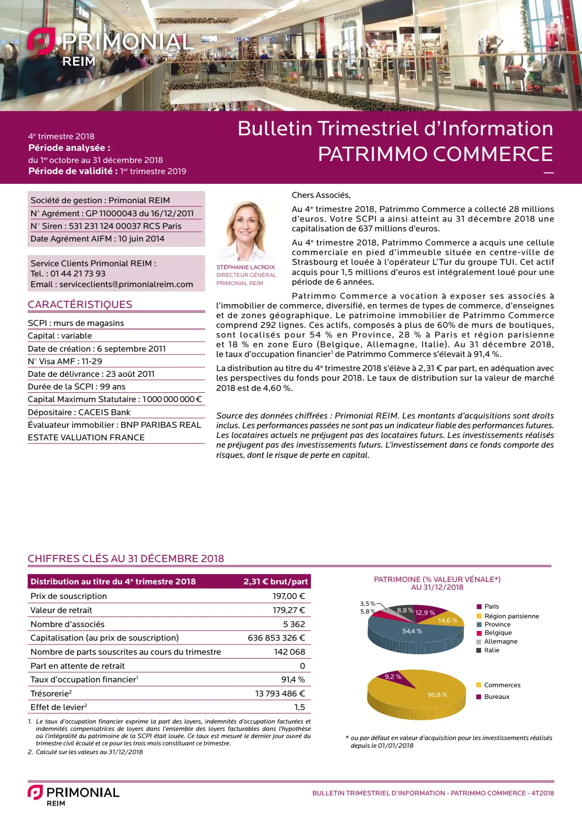 Bulletin trimestriel - 4ème trimestre 2018