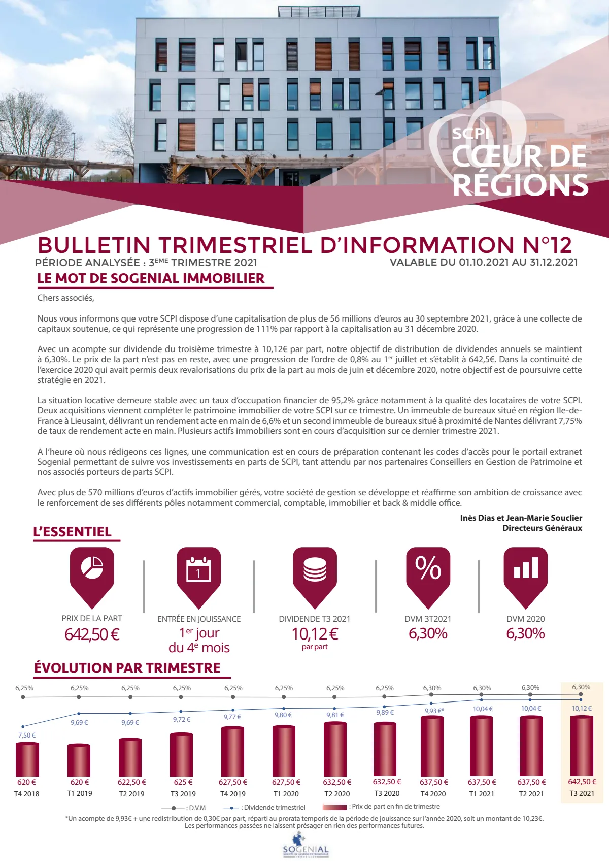 Bulletin trimestriel - 3ème trimestre 2021