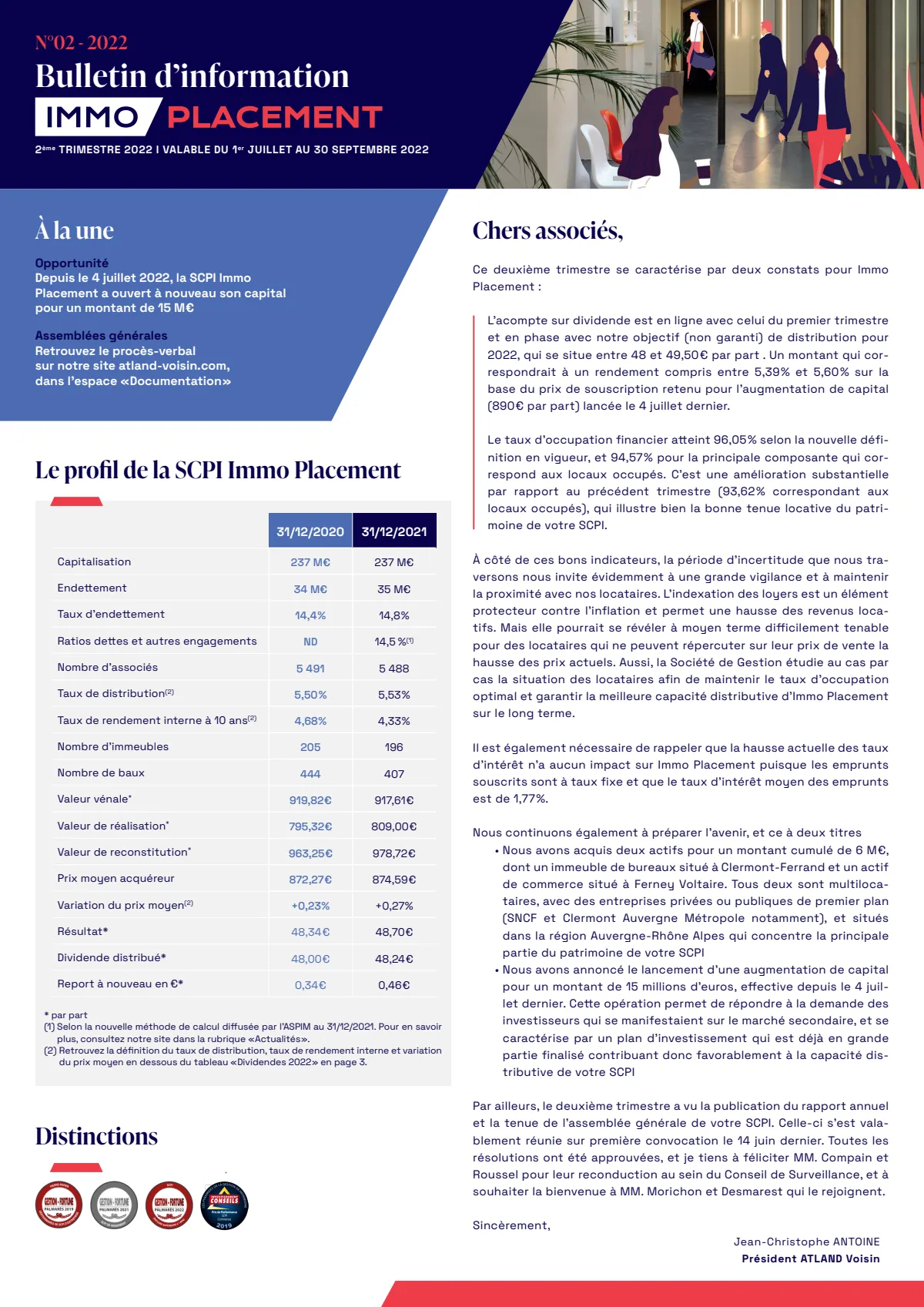 Bulletin trimestriel - 2ème trimestre 2022