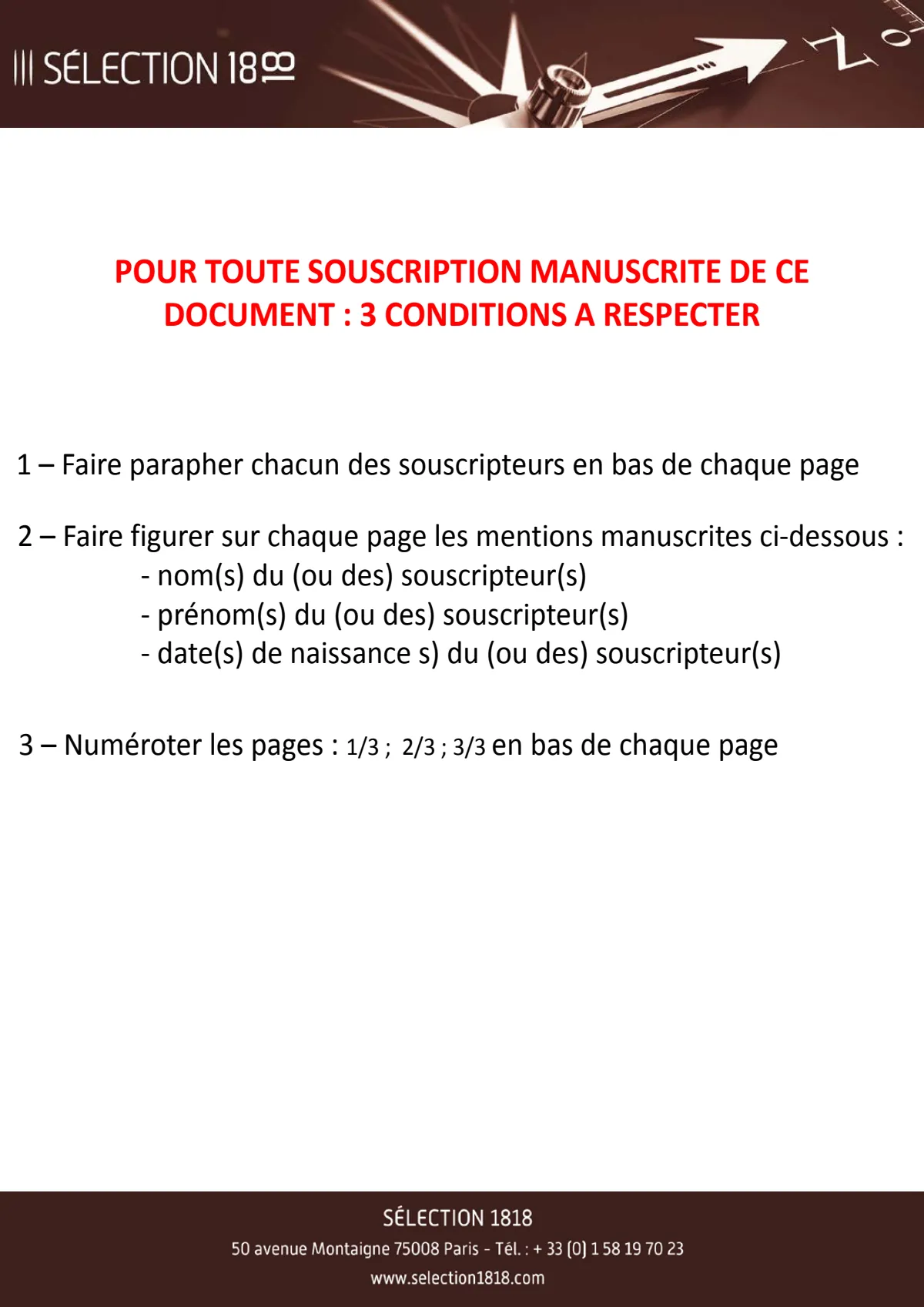 Bulletin d'options