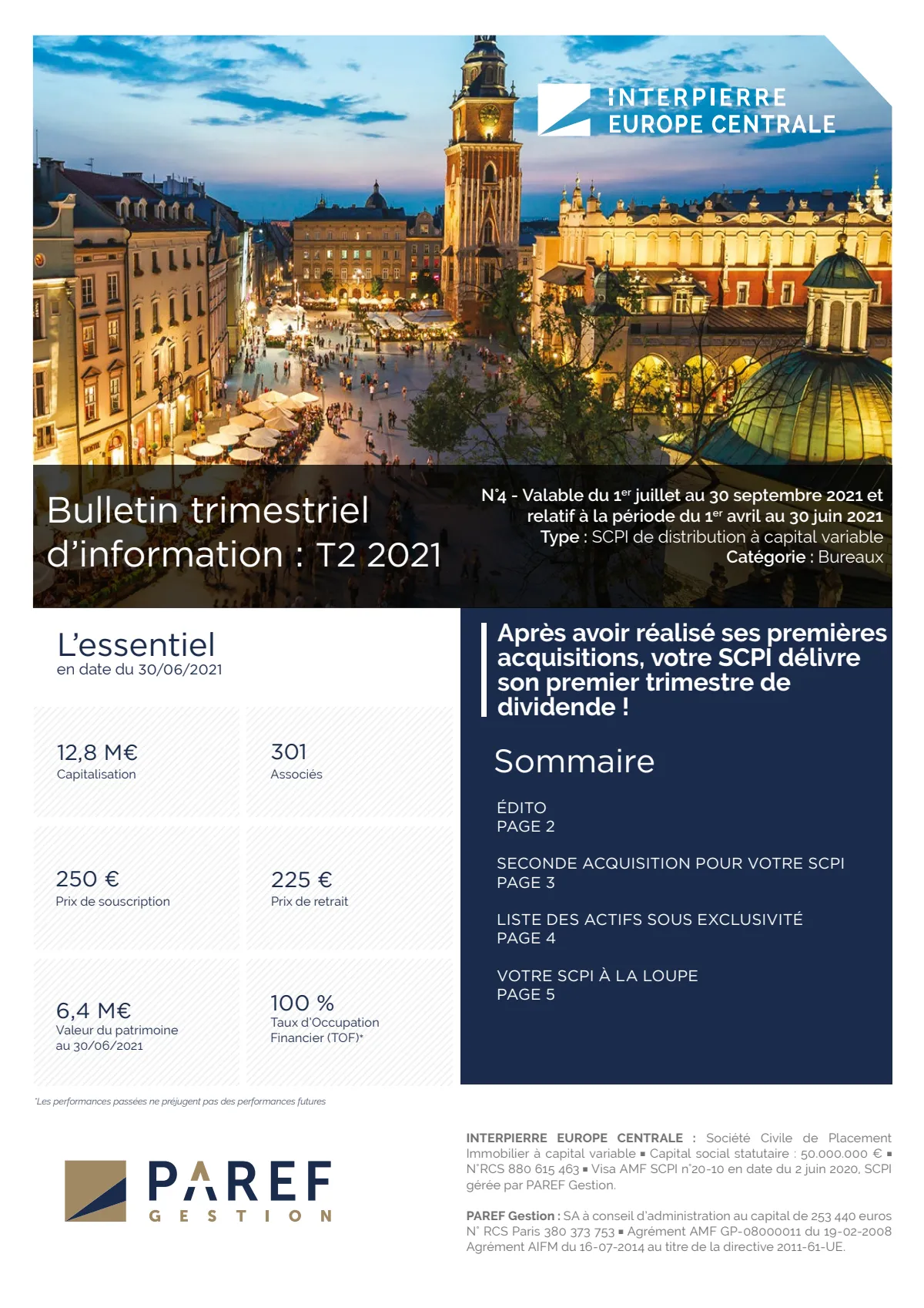 Bulletin trimestriel - 2ème trimestre 2021