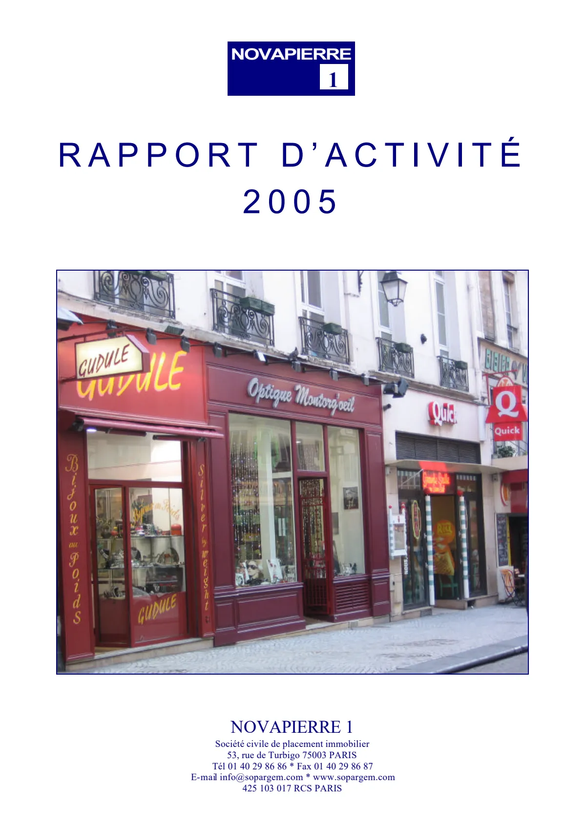 Rapport annuel - 2005