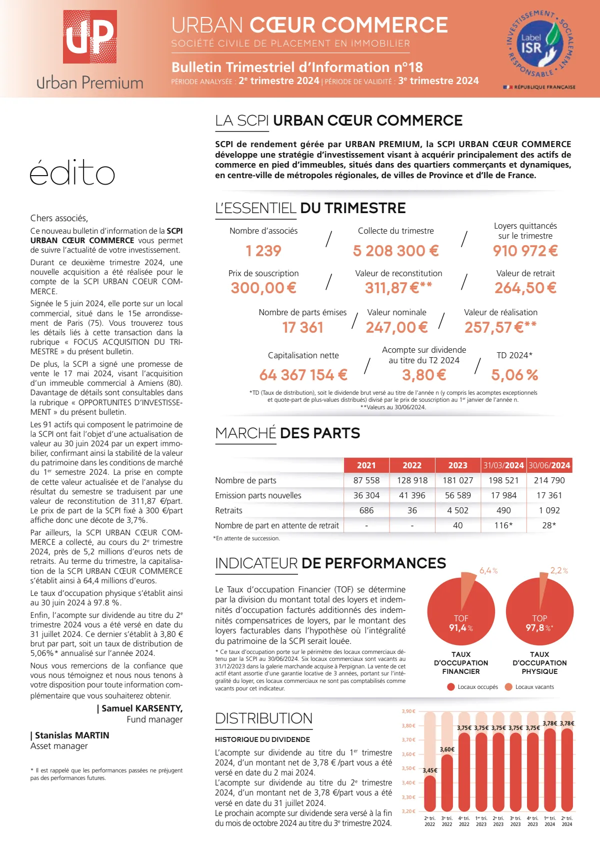 Bulletin trimestriel - 2ème trimestre 2024