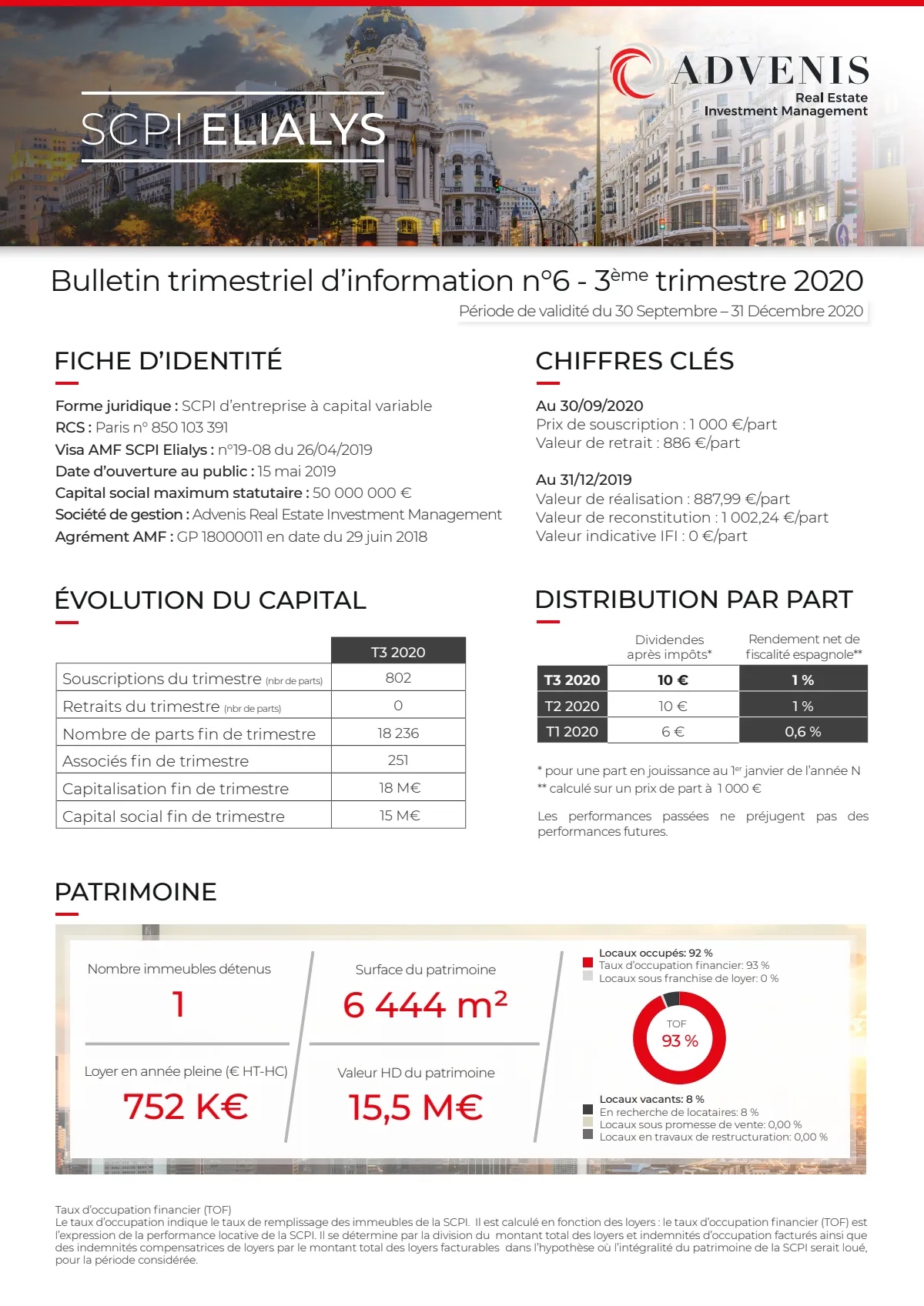 Bulletin trimestriel - 3ème trimestre 2020