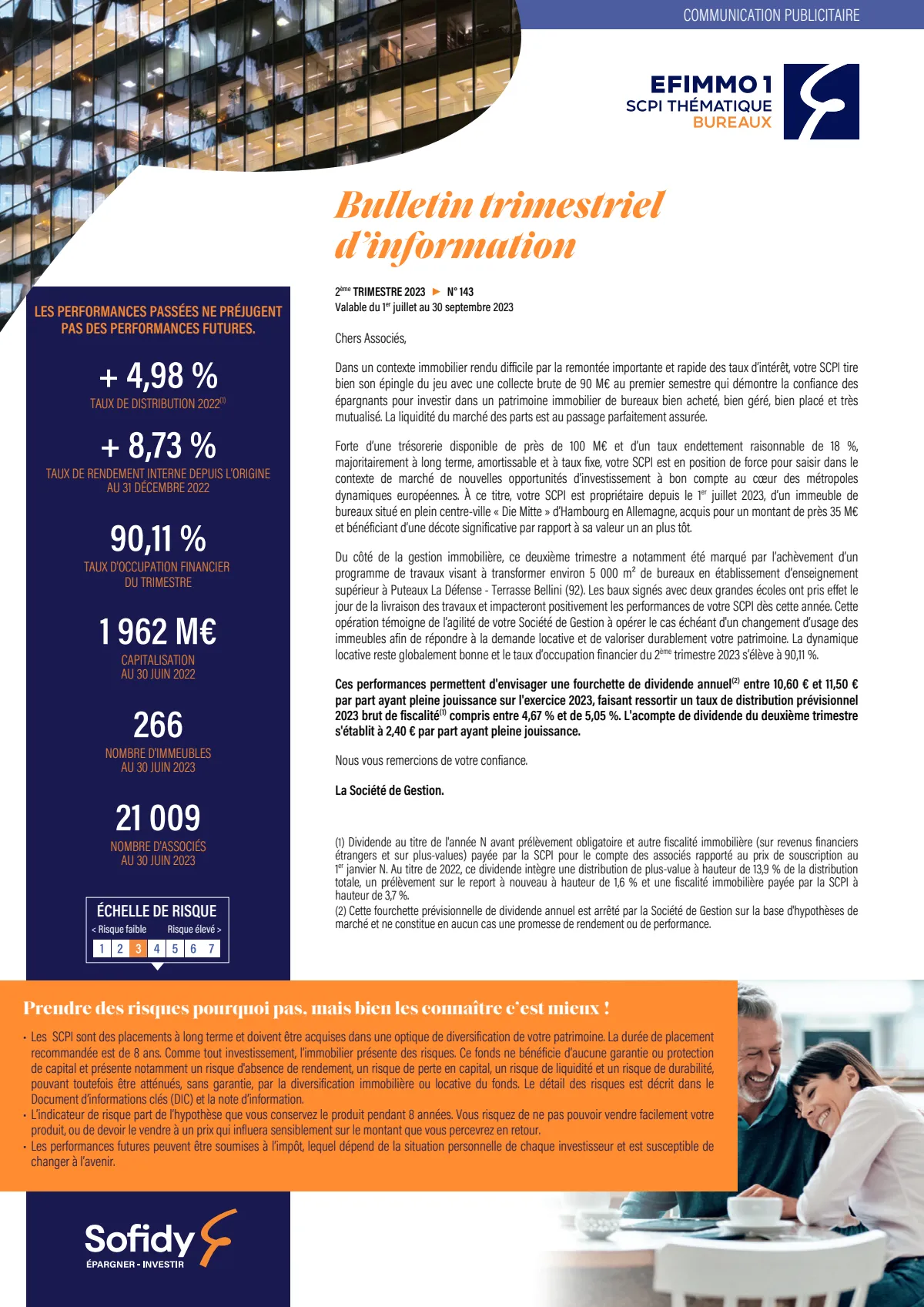 Bulletin trimestriel - 2ème trimestre 2023