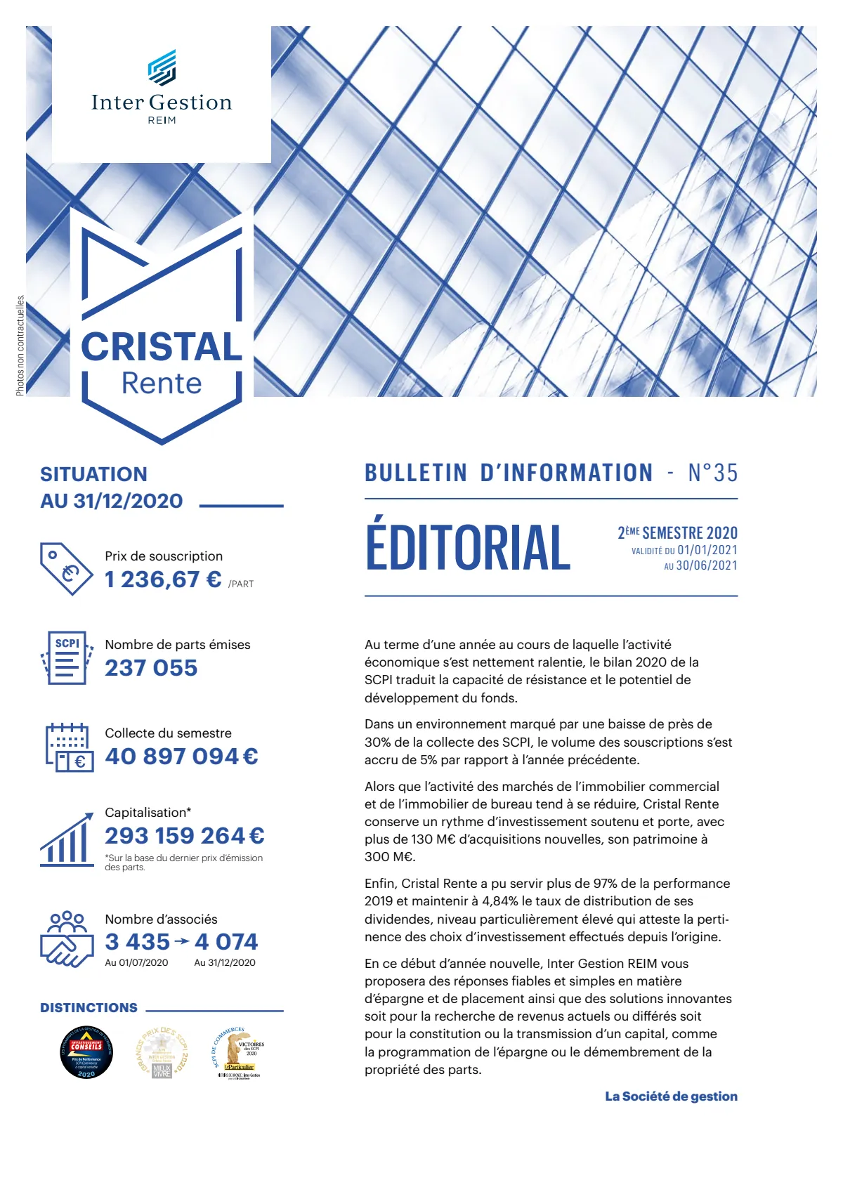 Bulletin trimestriel - 4ème trimestre 2020