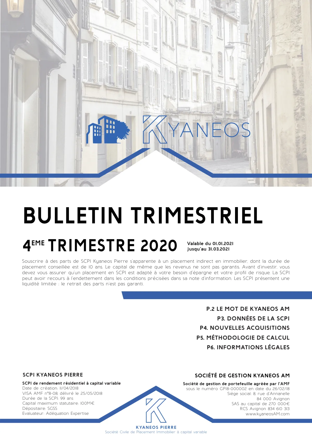 Bulletin trimestriel - 4ème trimestre 2020