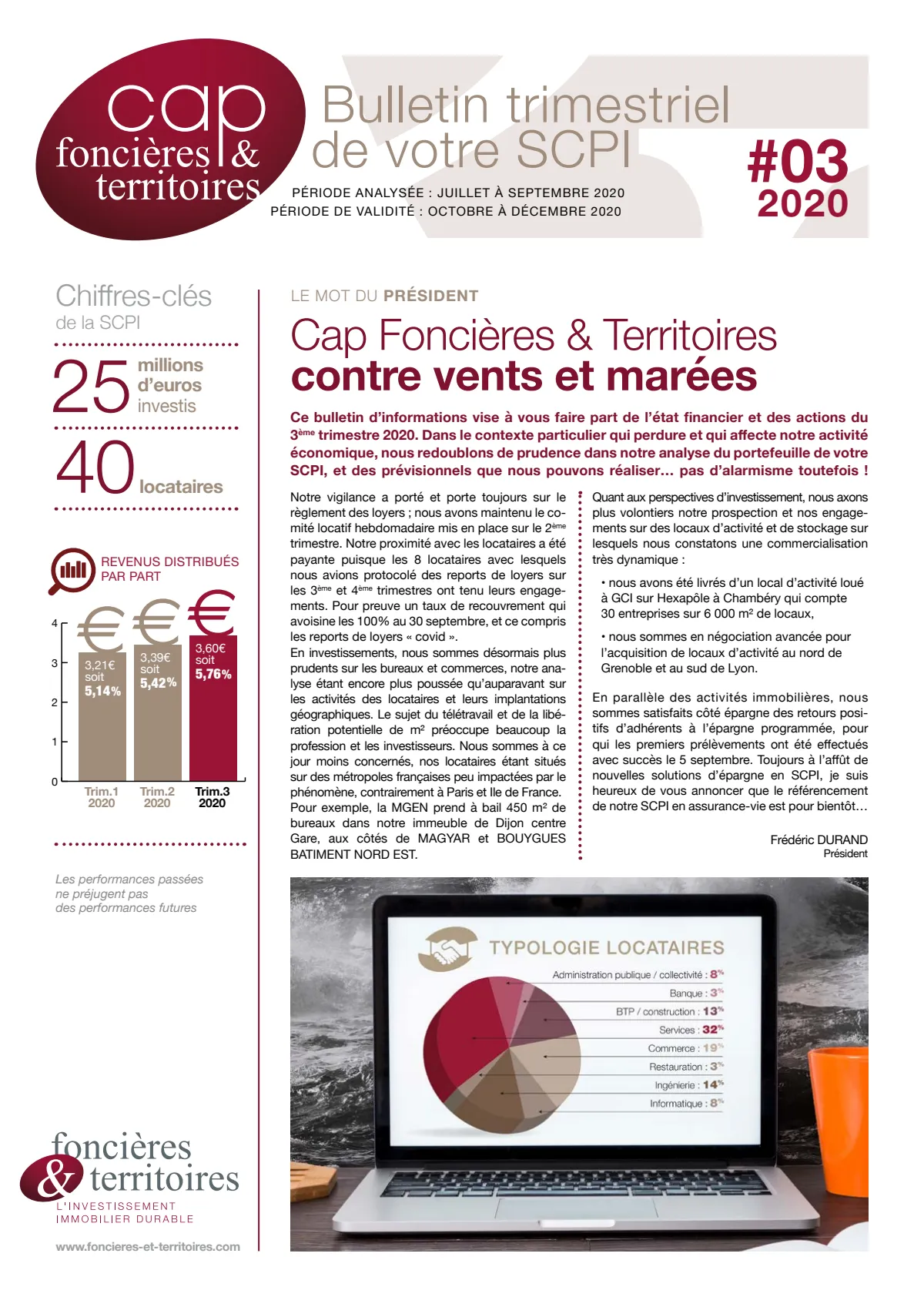 Bulletin trimestriel - 3ème trimestre 2020